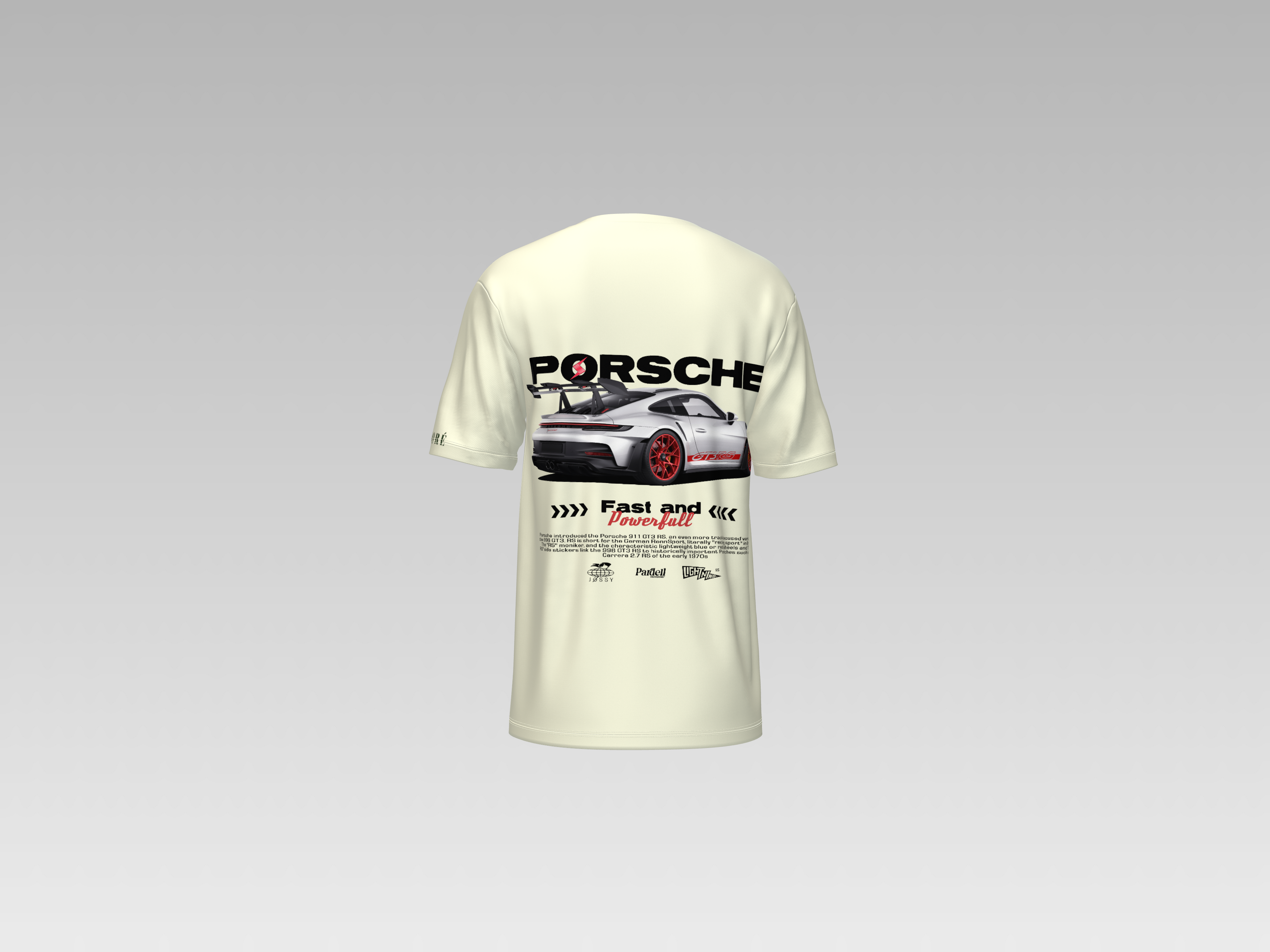 PORCHE 911 GT3-RS FAST & POWERFULL PRINTED T-SHIRT