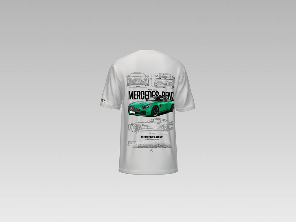 MERCEDES BENZ AMG GTR PRINTED T-SHIRT