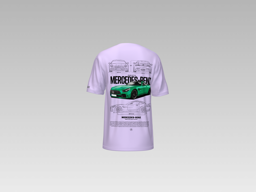 MERCEDES BENZ AMG GTR PRINTED T-SHIRT