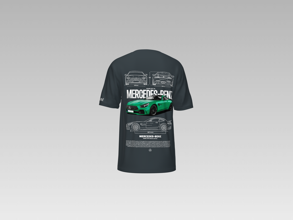 MERCEDES BENZ AMG GTR PRINTED T-SHIRT