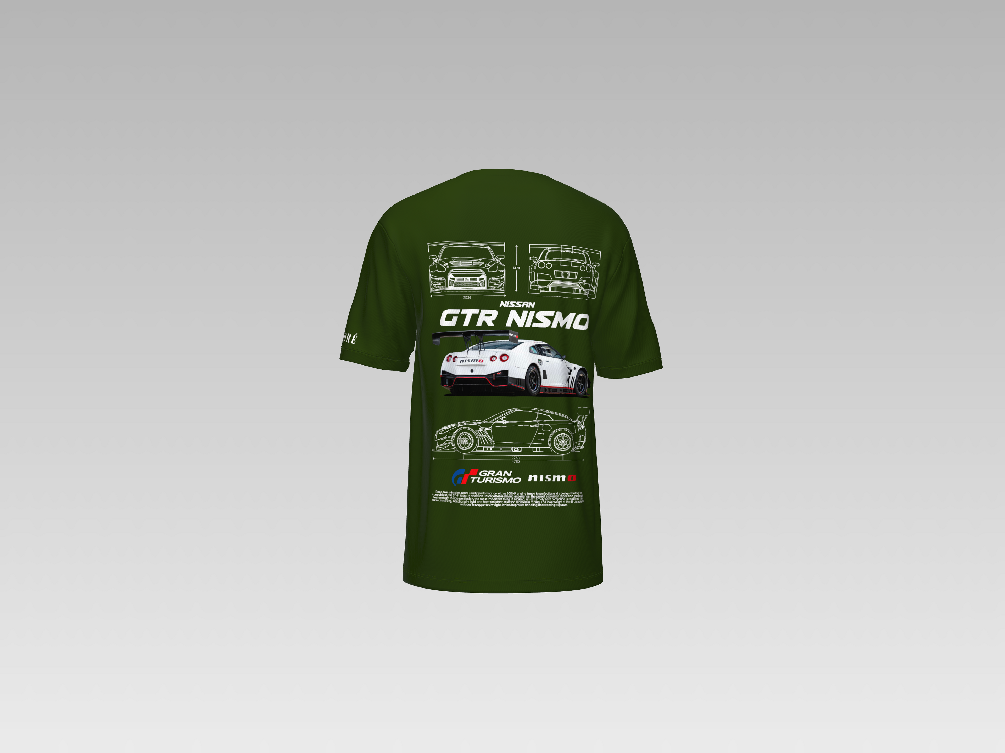 NISSAN R-35 GTR NISMO (GT EDITION) PRINTED T-SHIRT