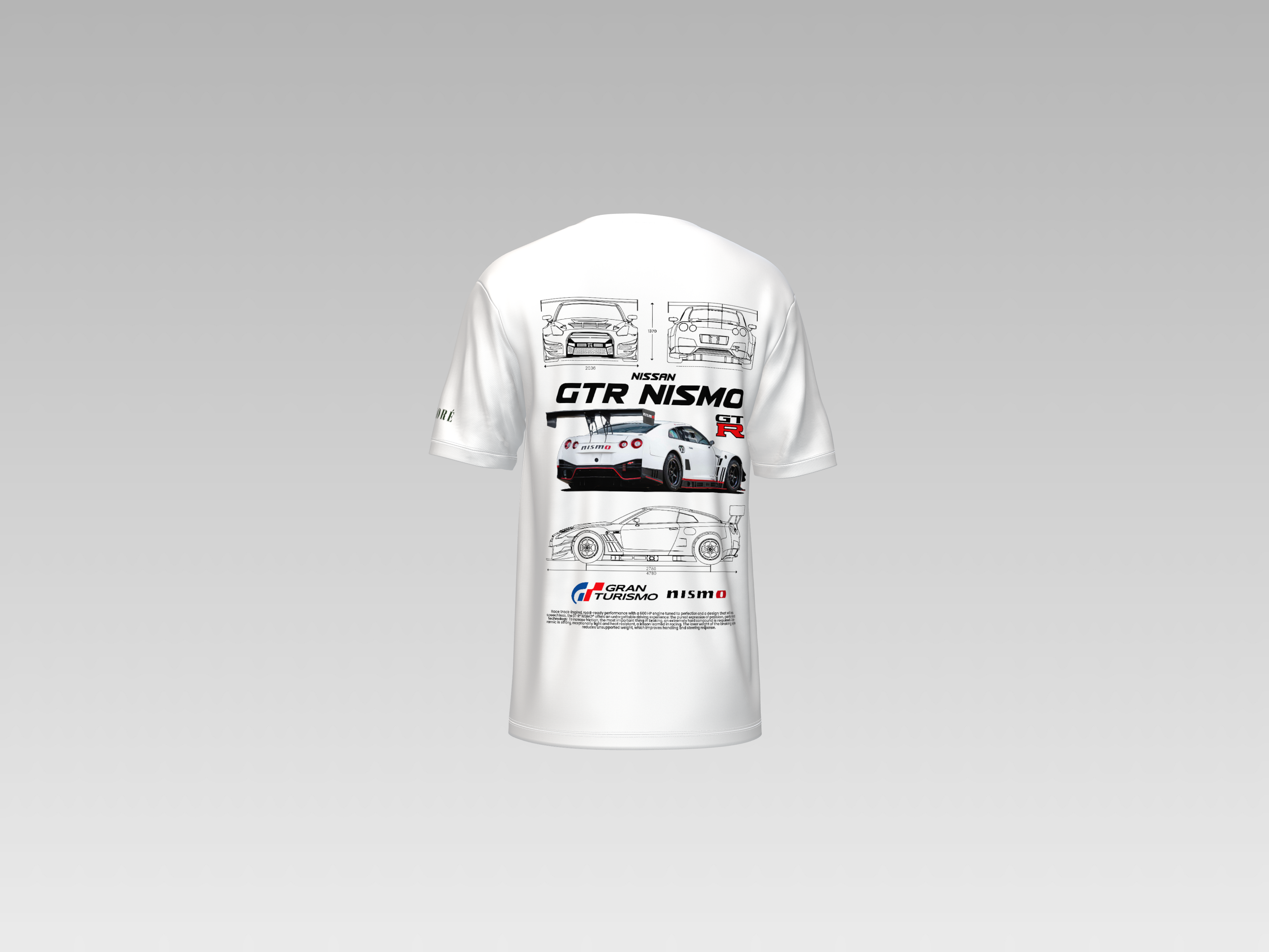 NISSAN R-35 GTR NISMO (GT EDITION) PRINTED T-SHIRT