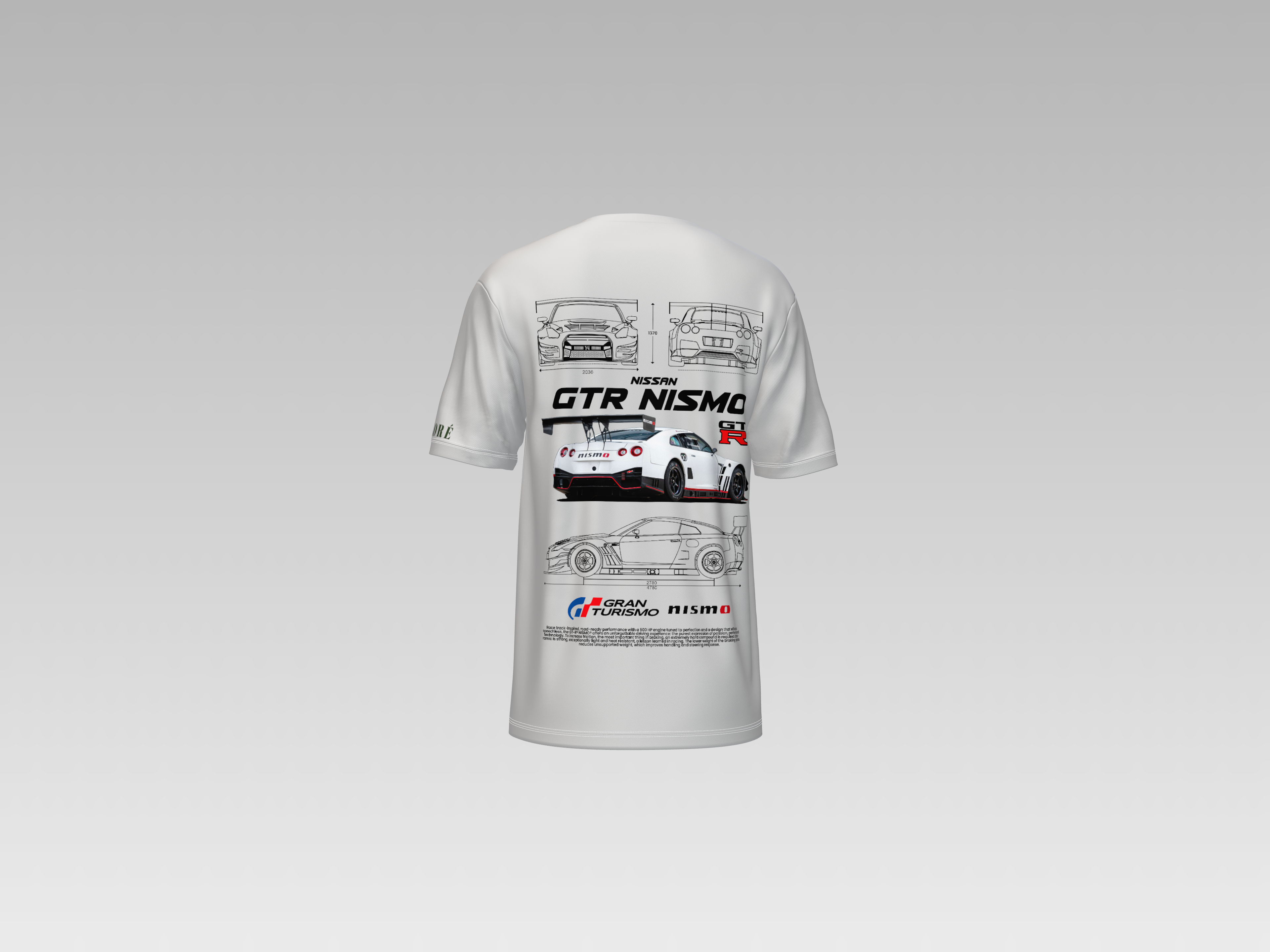 NISSAN R-35 GTR NISMO (GT EDITION) PRINTED T-SHIRT