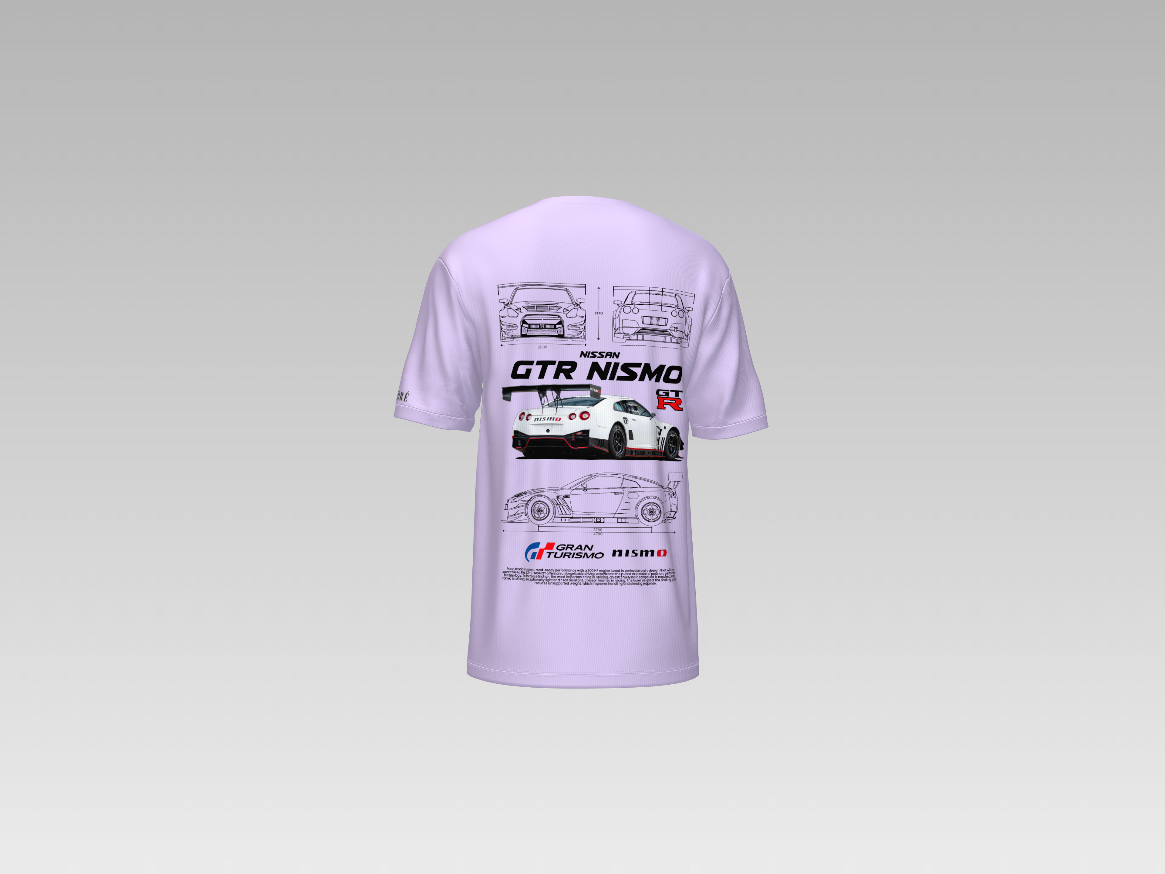 NISSAN R-35 GTR NISMO (GT EDITION) PRINTED T-SHIRT