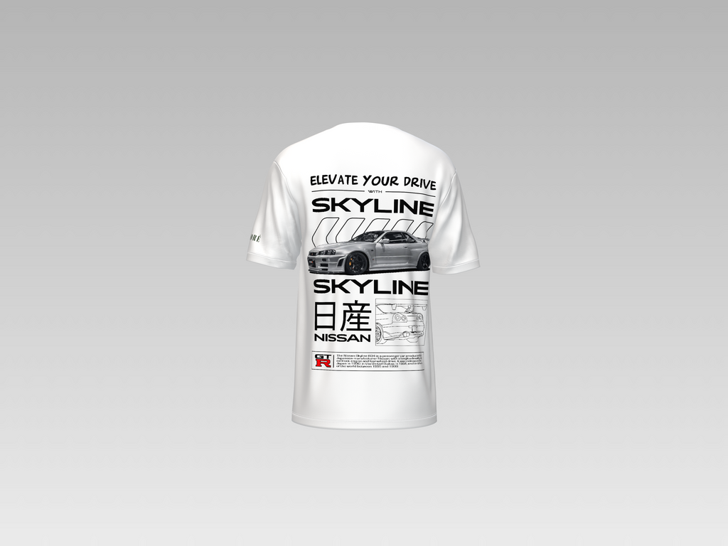 SKYLINE NISSAN R33 GTR PRINTED T-SHIRT