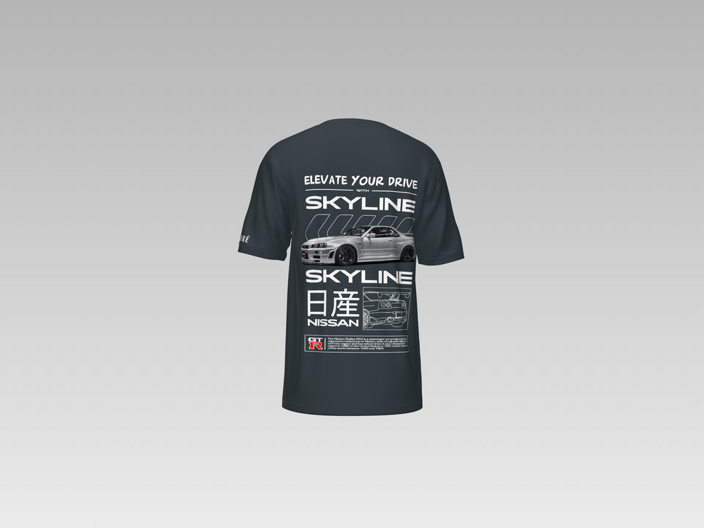 SKYLINE NISSAN R33 GTR PRINTED T-SHIRT