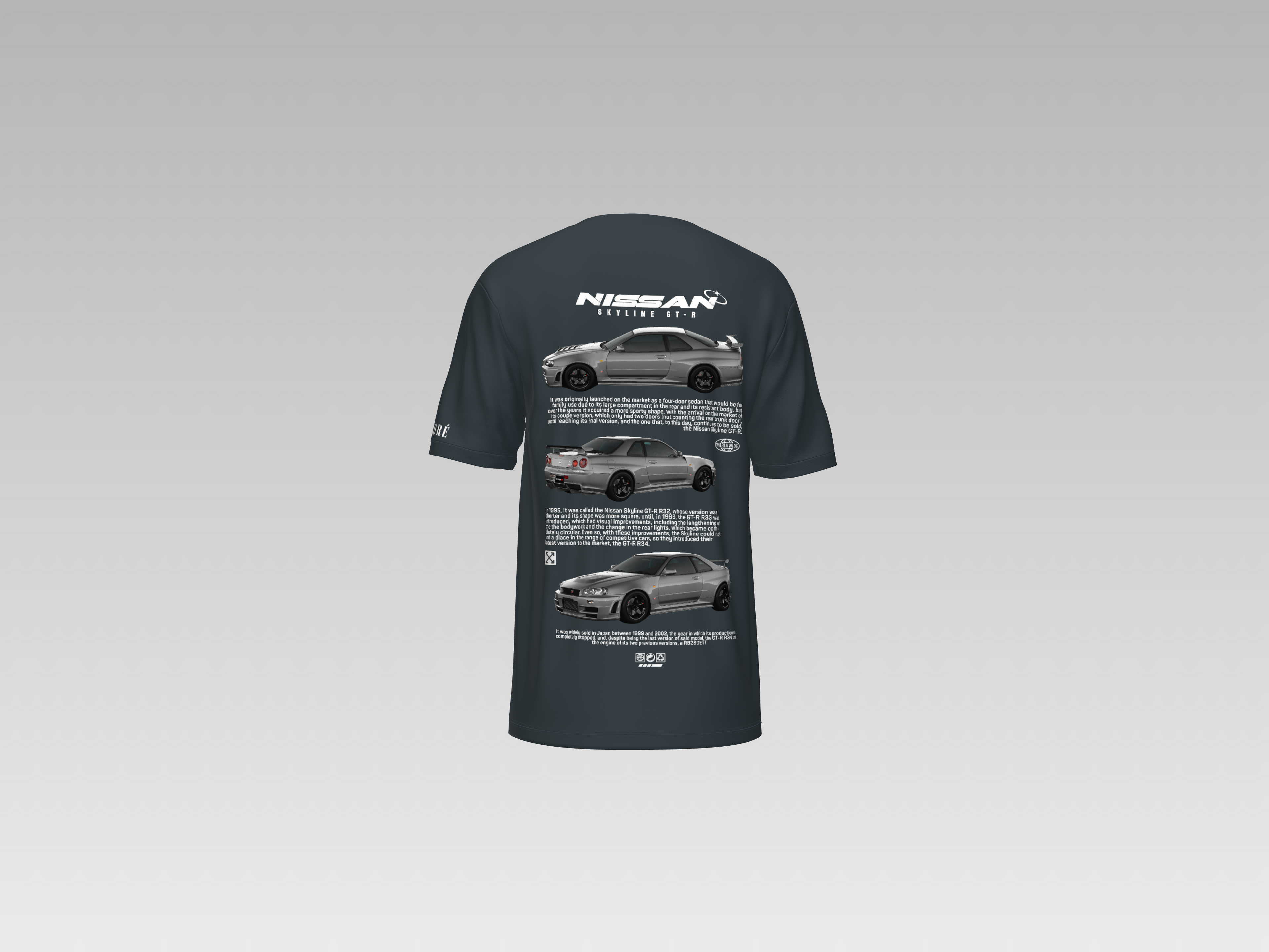 NISSAN SKYLINE R32 GTR PRINTED T-SHIRT