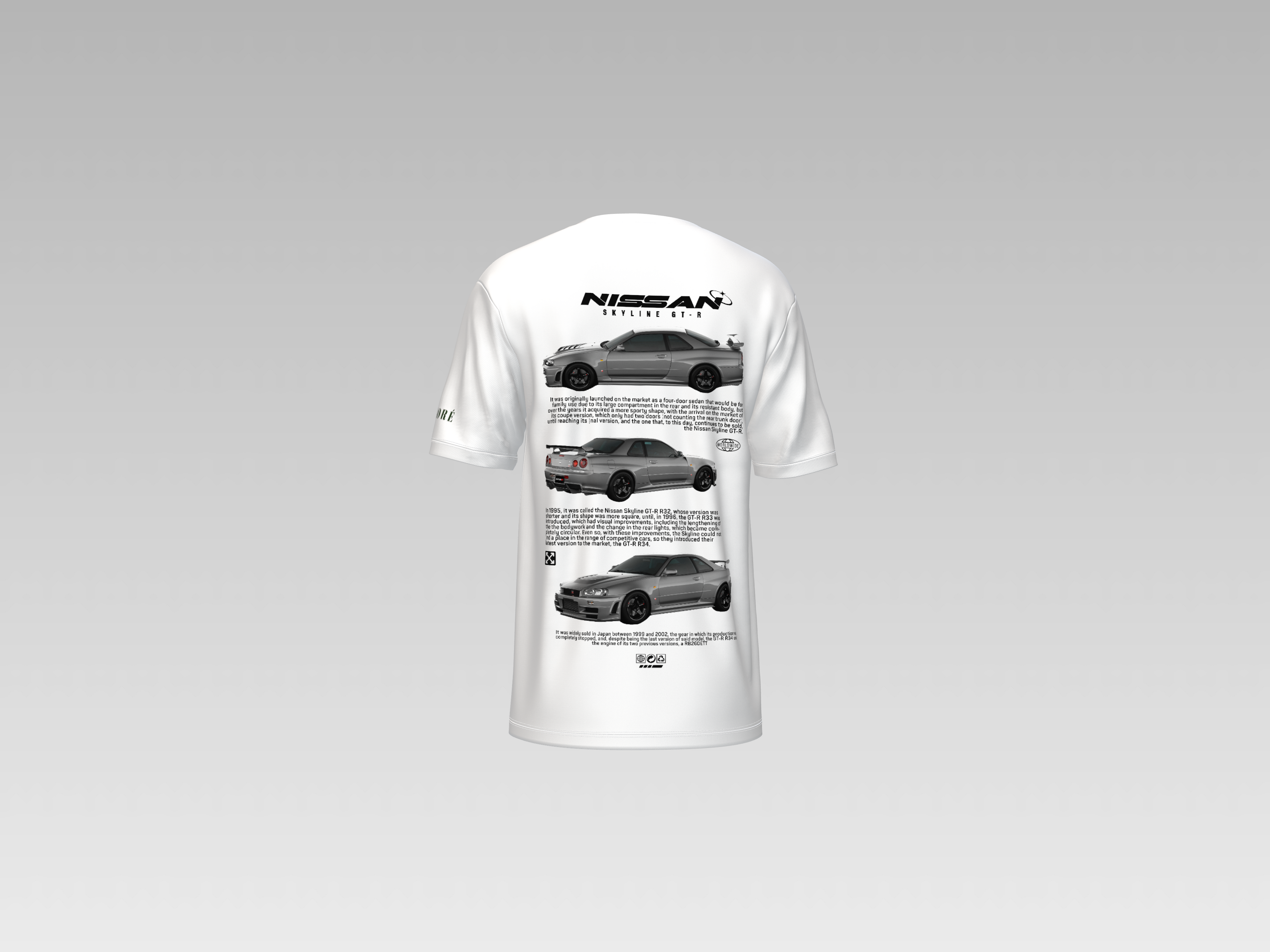 NISSAN SKYLINE R32 GTR PRINTED T-SHIRT