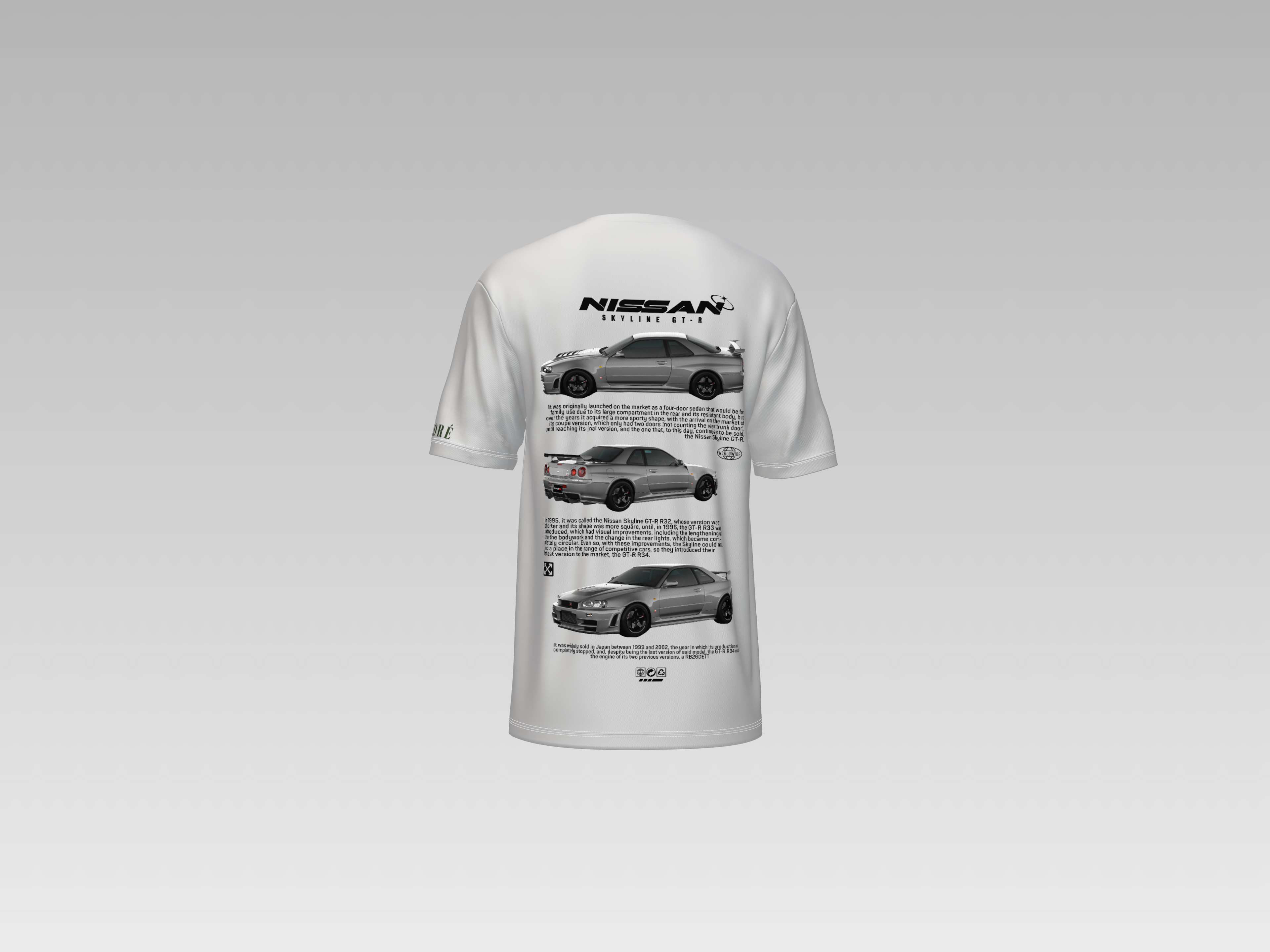 NISSAN SKYLINE R32 GTR PRINTED T-SHIRT