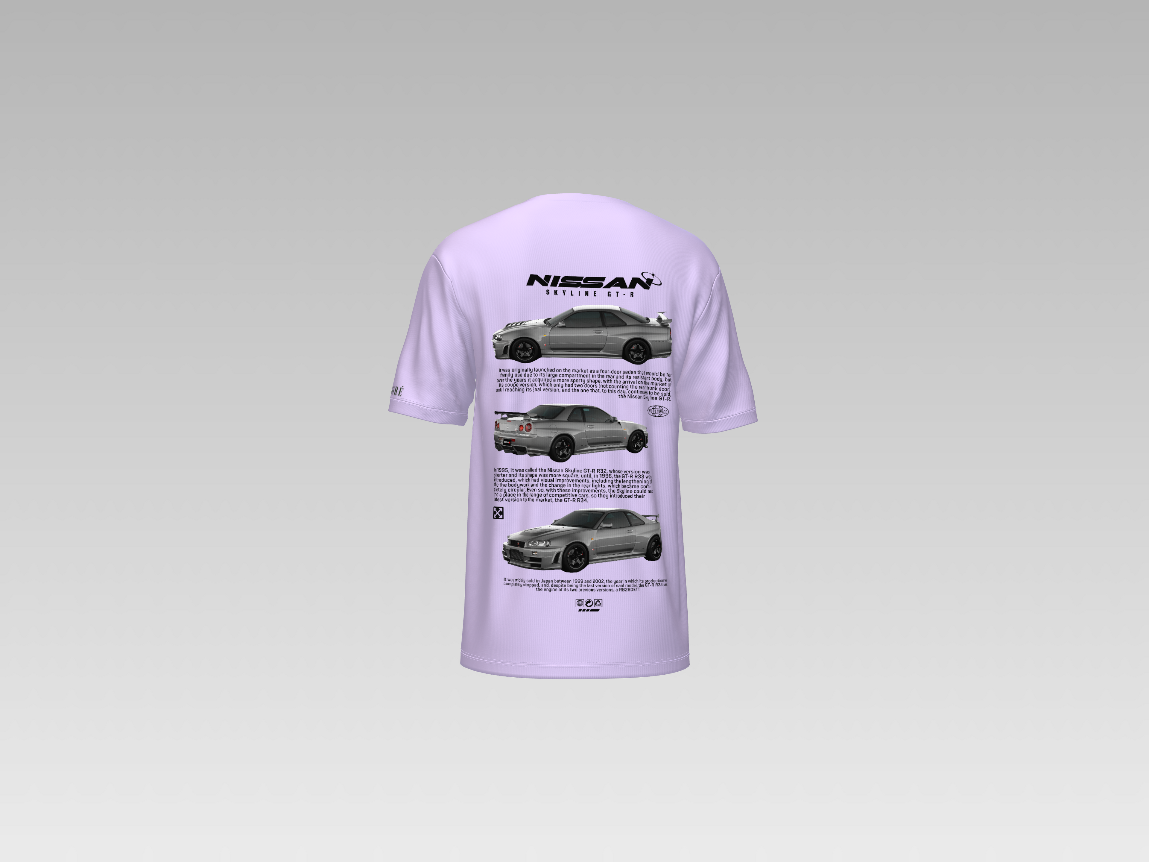 NISSAN SKYLINE R32 GTR PRINTED T-SHIRT