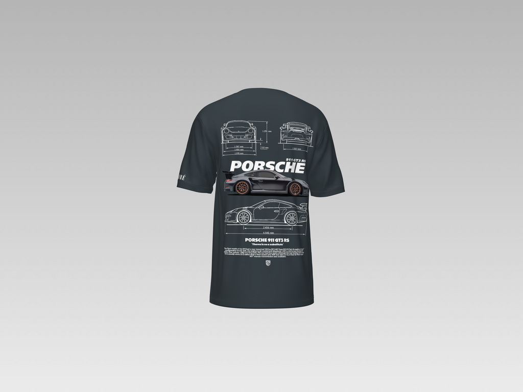 PORCHE 911 GT3 RS CARBON PRINTED T-SHIRT