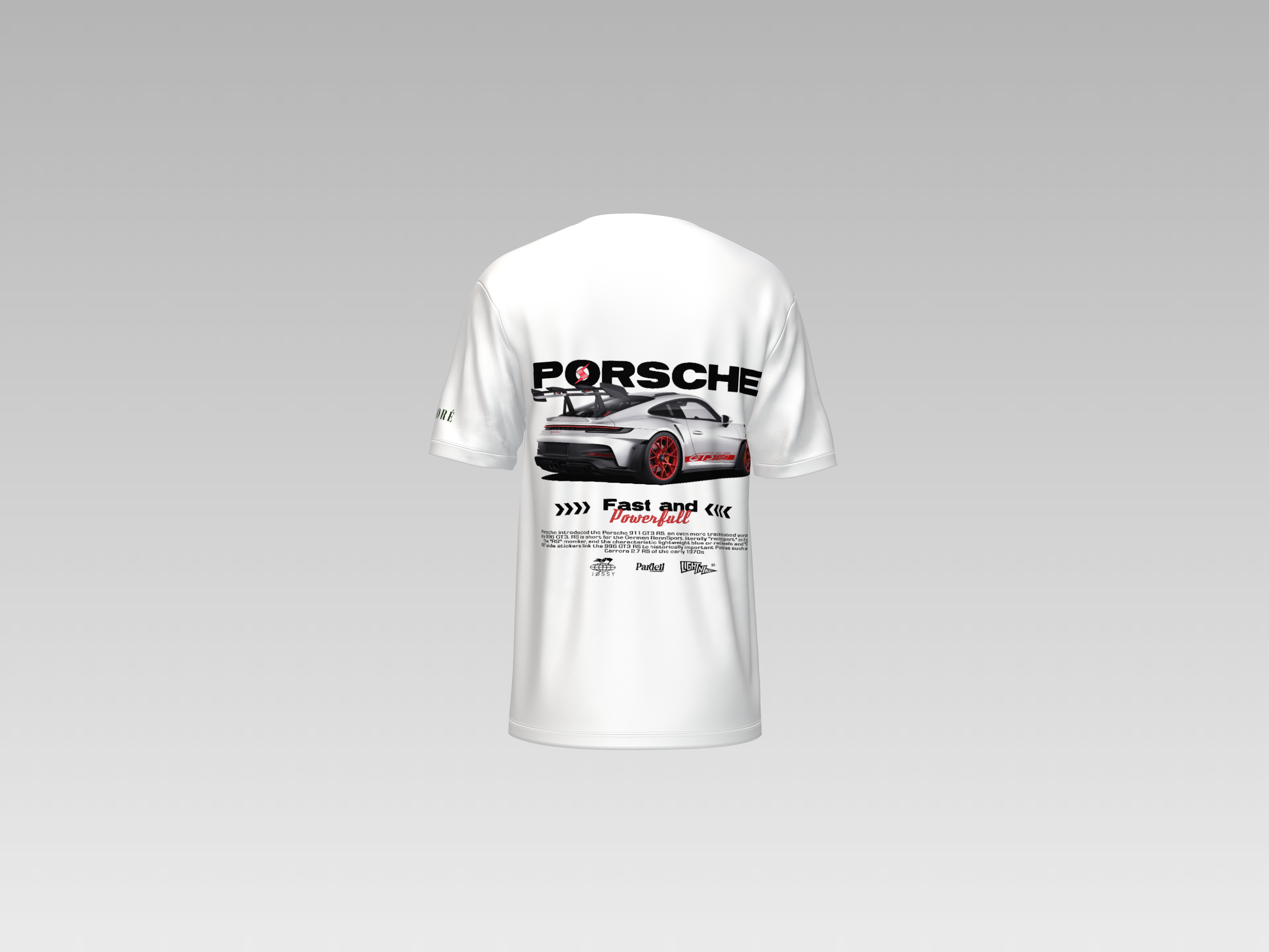 PORCHE 911 GT3-RS FAST & POWERFULL PRINTED T-SHIRT