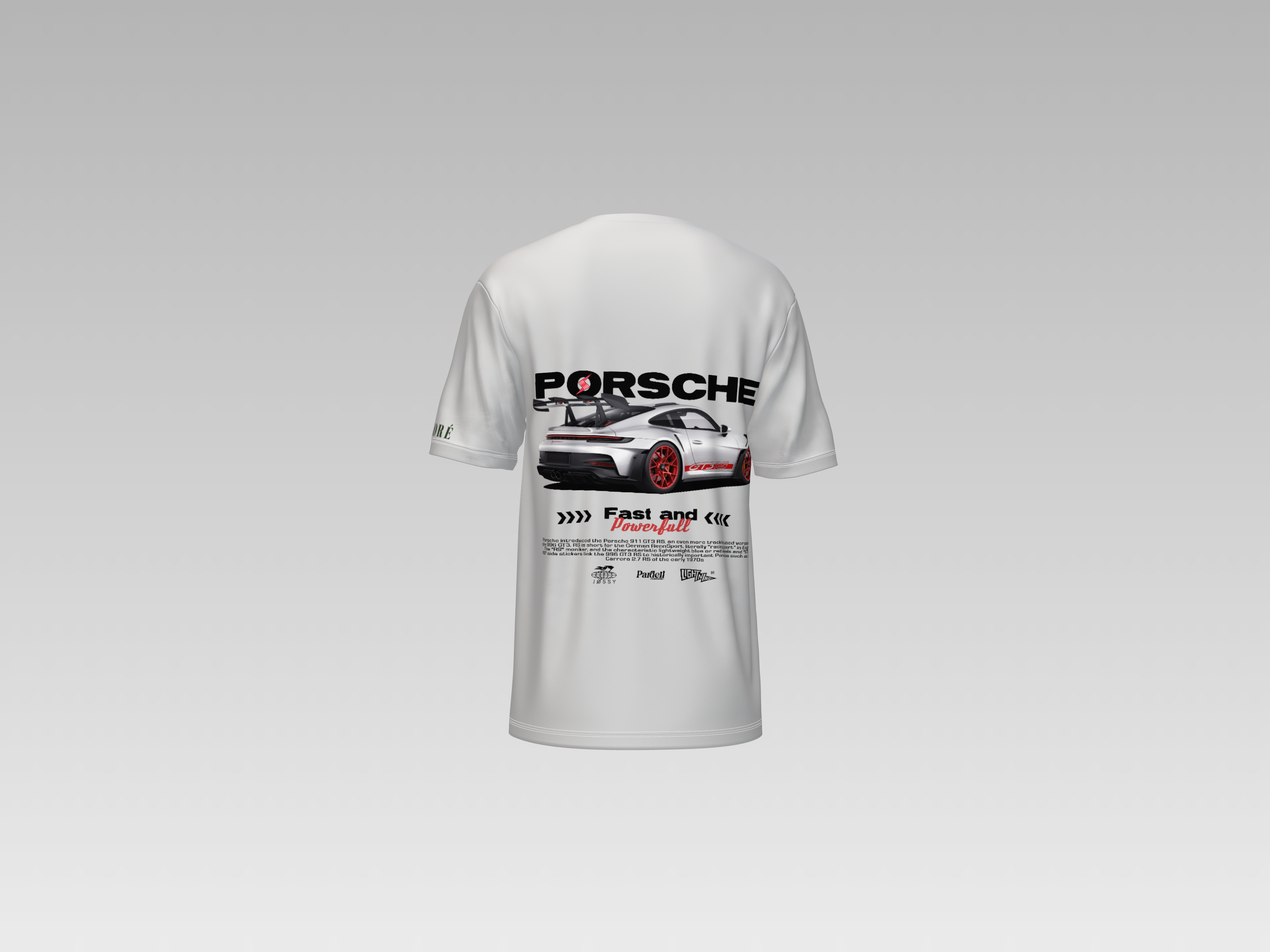 PORCHE 911 GT3-RS FAST & POWERFULL PRINTED T-SHIRT