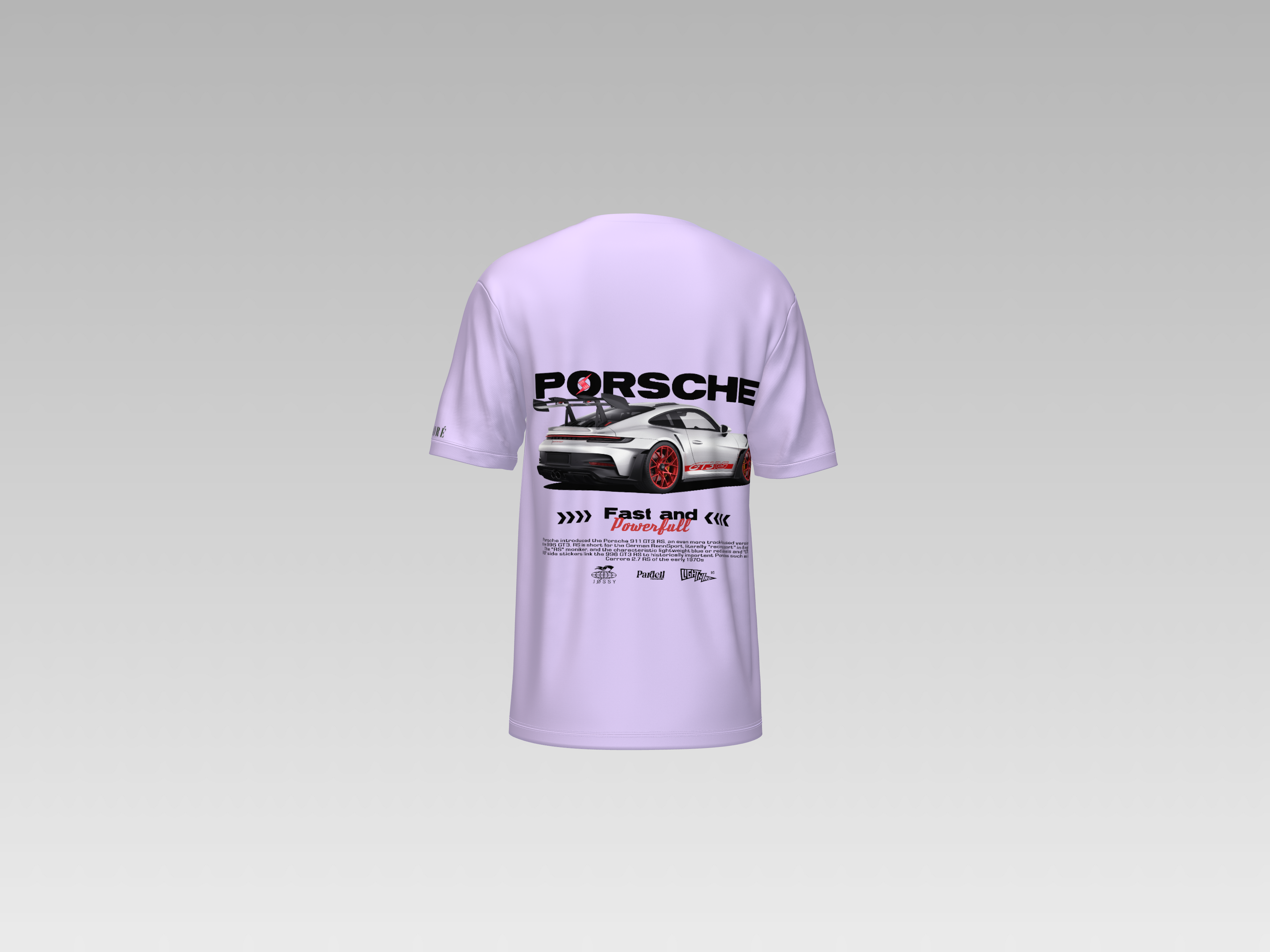 PORCHE 911 GT3-RS FAST & POWERFULL PRINTED T-SHIRT