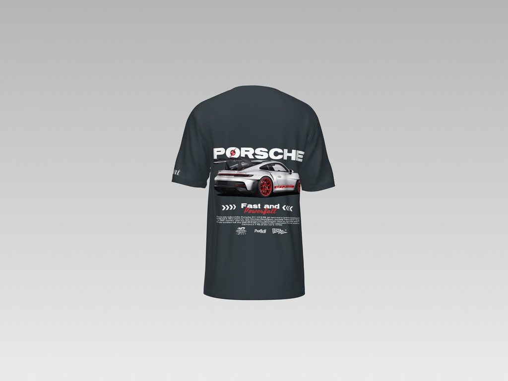 PORCHE 911 GT3-RS FAST & POWERFULL PRINTED T-SHIRT