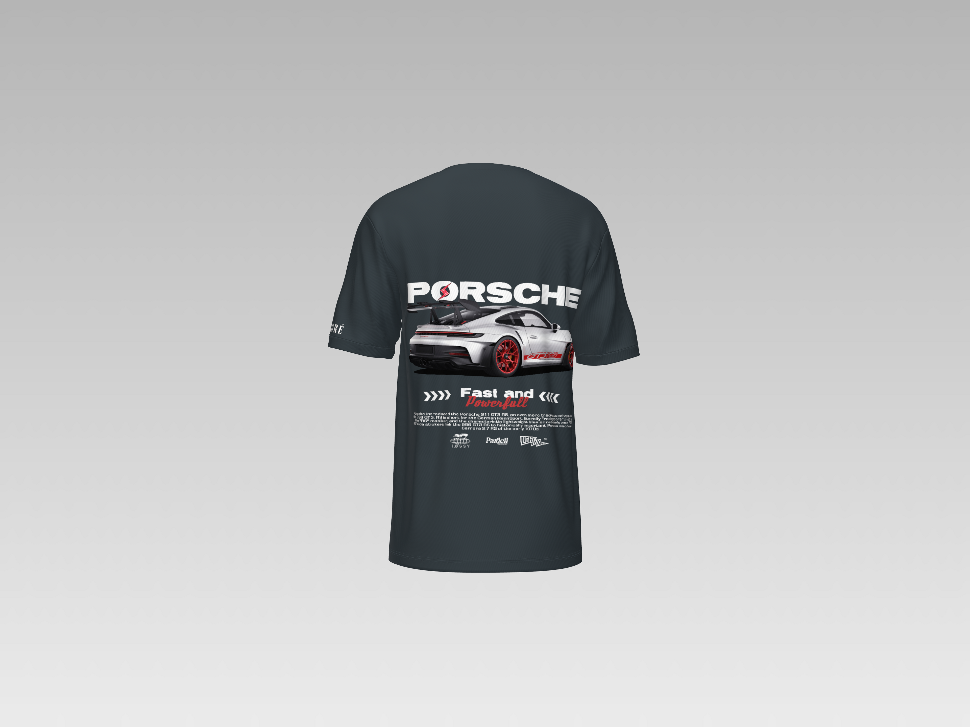 PORCHE 911 GT3-RS FAST & POWERFULL PRINTED T-SHIRT