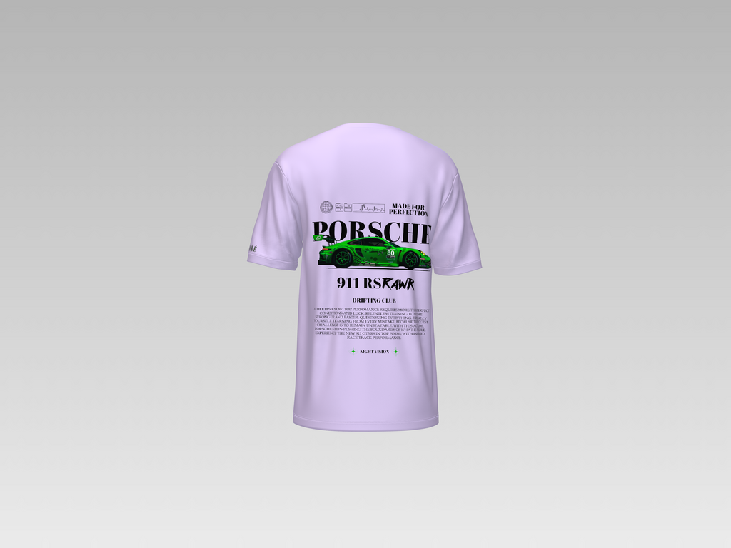 PORSCHE 911 RS RAWR PRINTED T-SHIRT