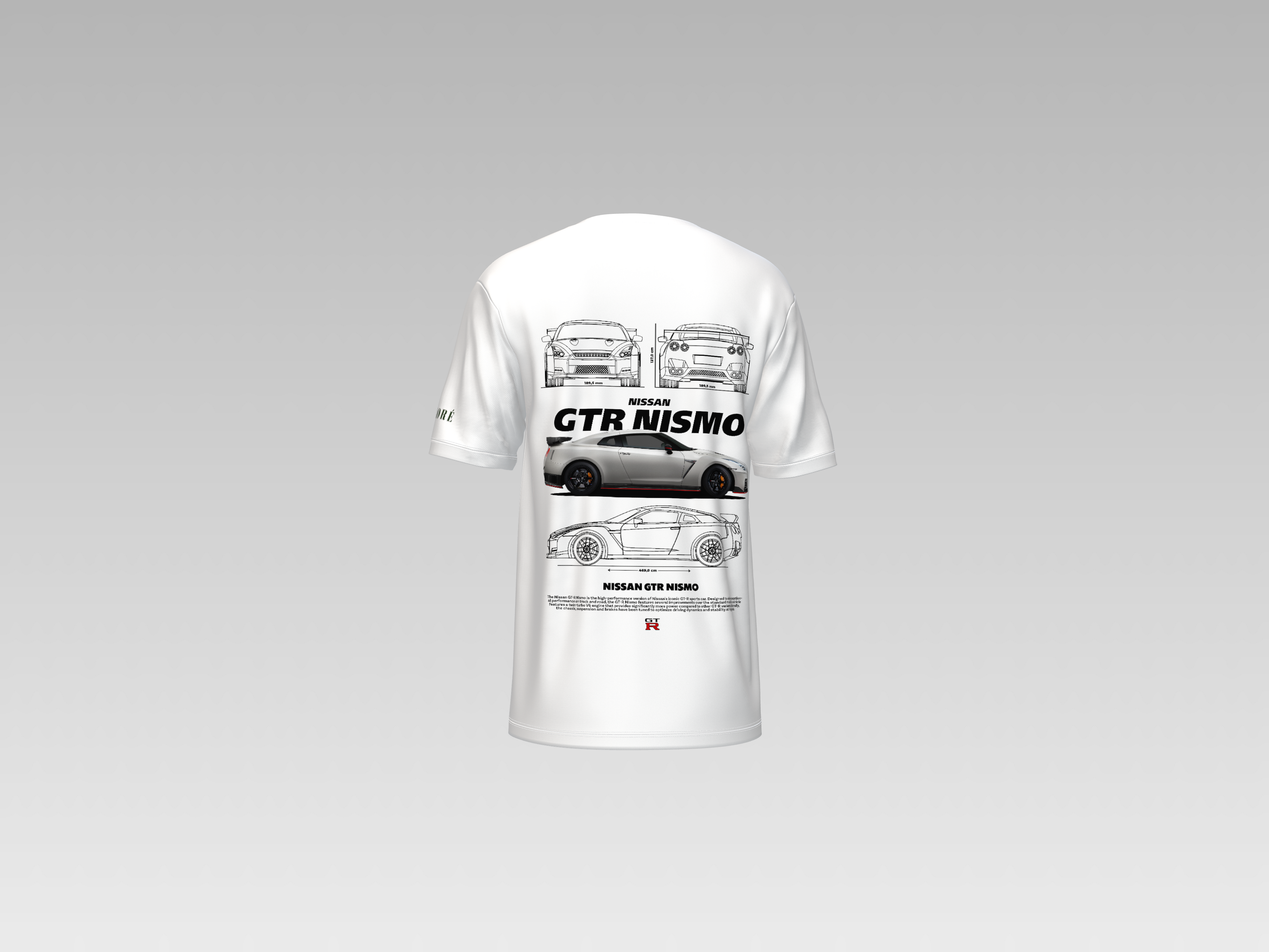 NISSAN R35 GTR NISMO PRINTED T-SHIRT