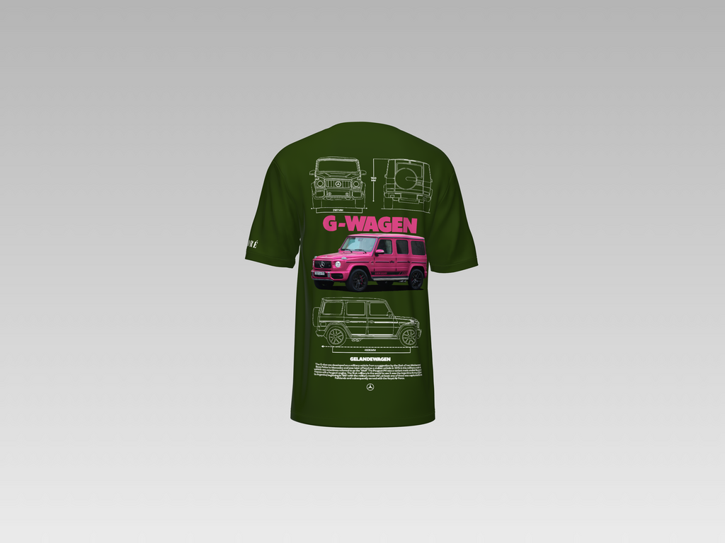 PINK G63 G WAGEN PRINTED T-SHIRT