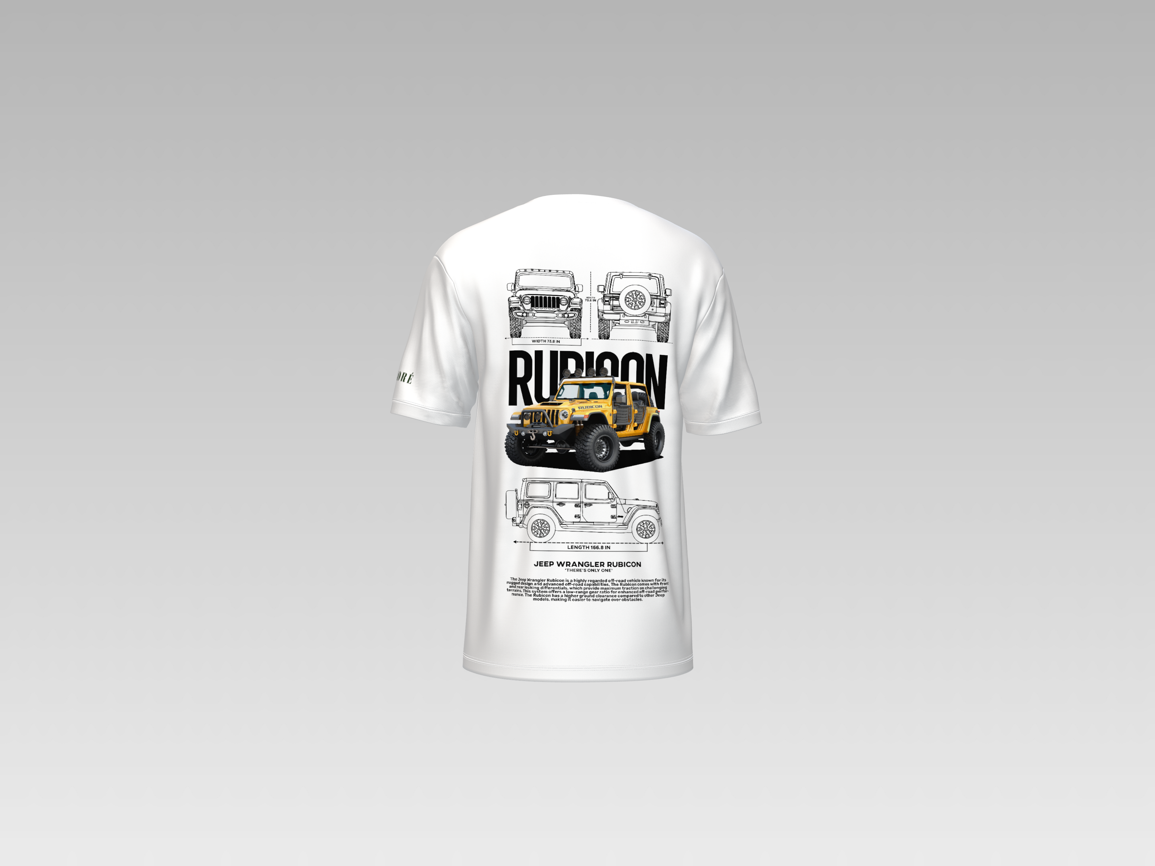 JEEP WRANGLER RUBICON PRINTED T-SHIRT