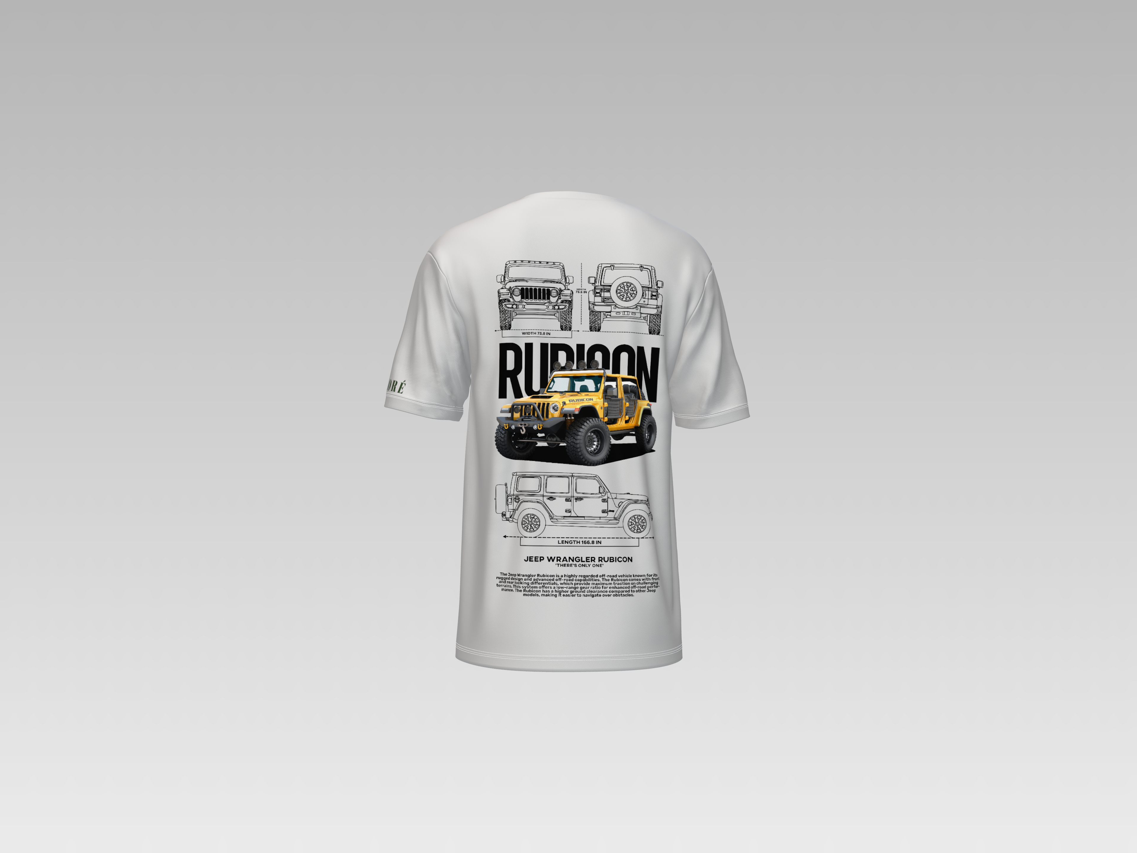 JEEP WRANGLER RUBICON PRINTED T-SHIRT