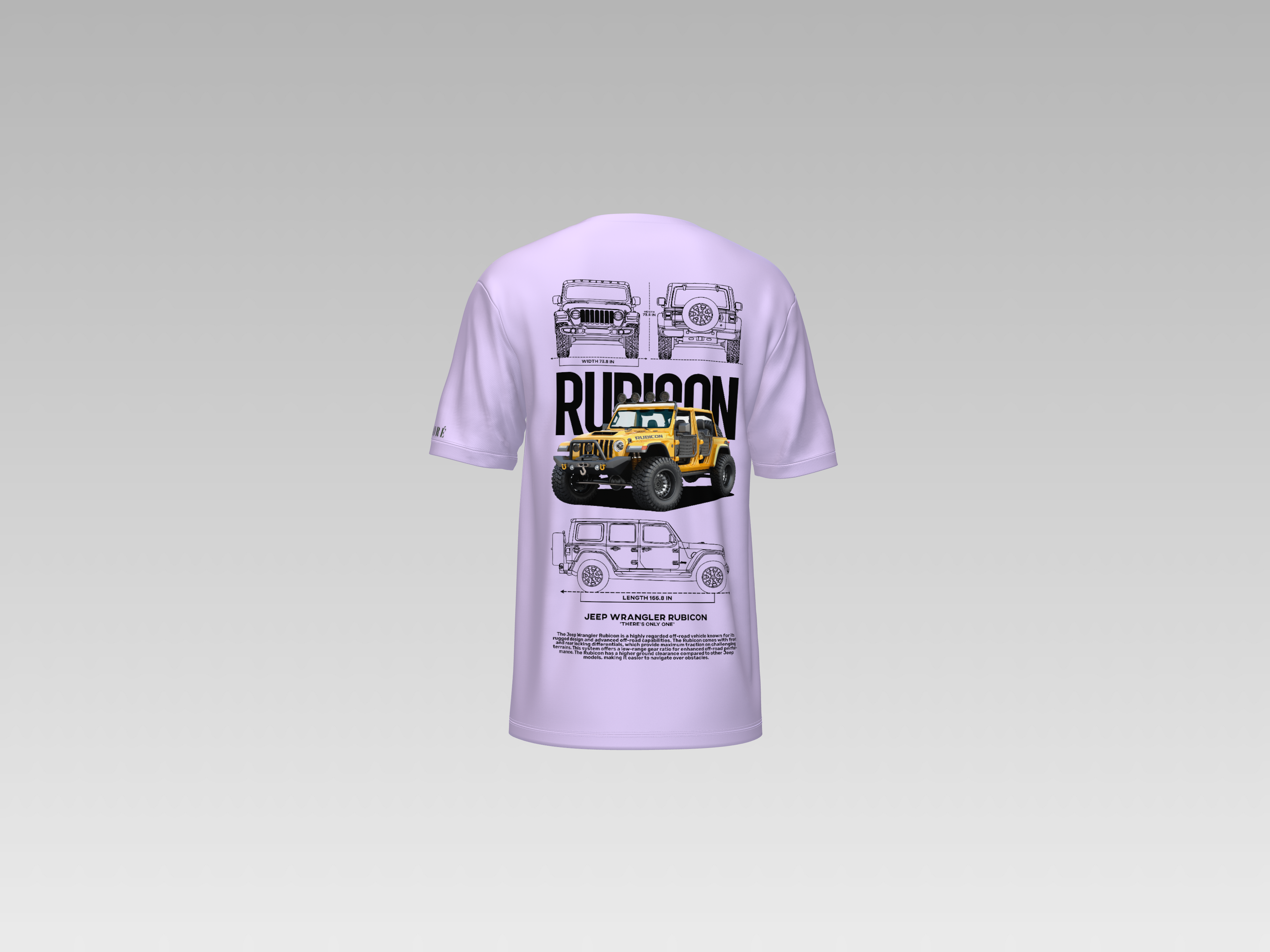 JEEP WRANGLER RUBICON PRINTED T-SHIRT