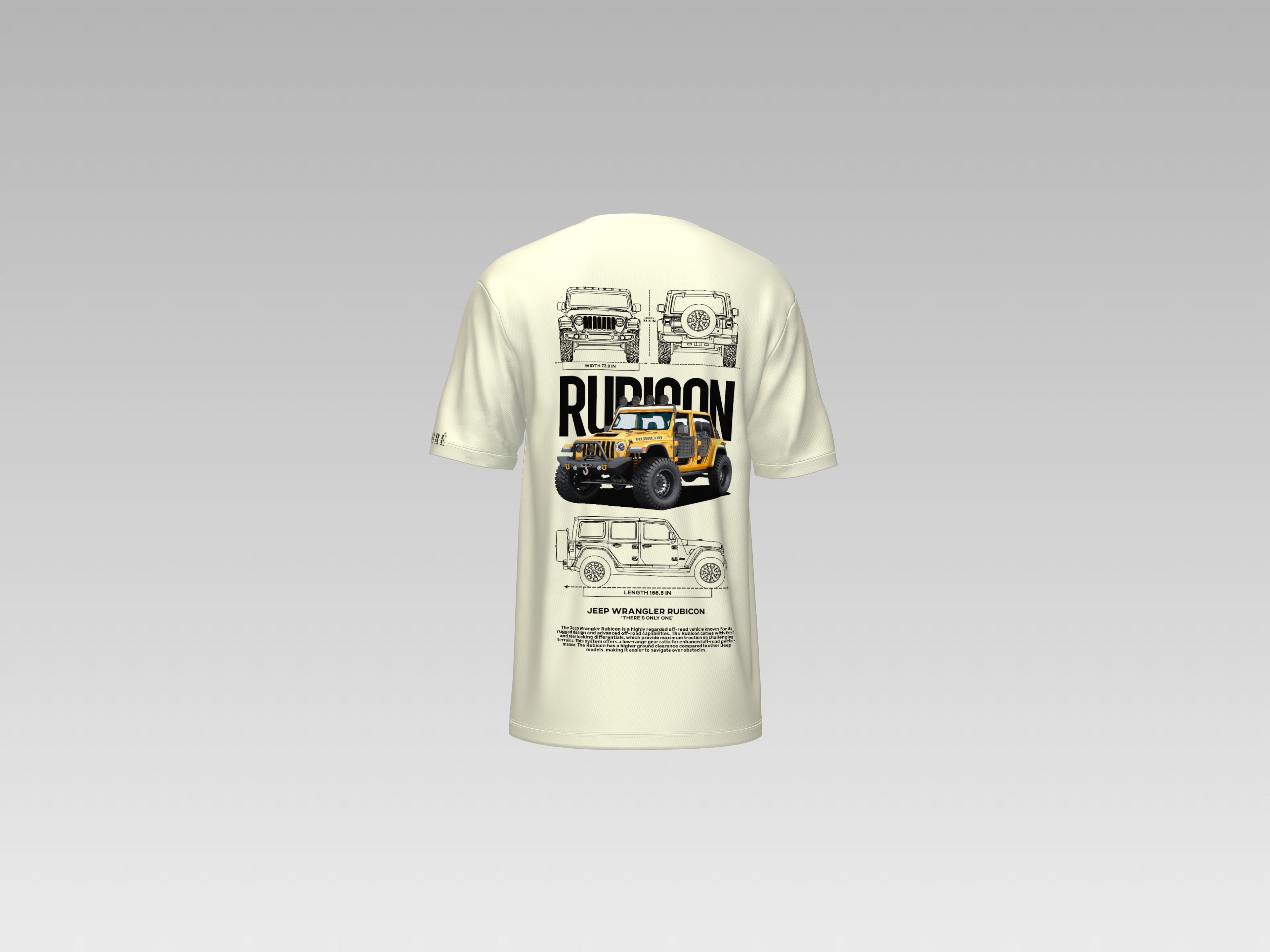 JEEP WRANGLER RUBICON PRINTED T-SHIRT
