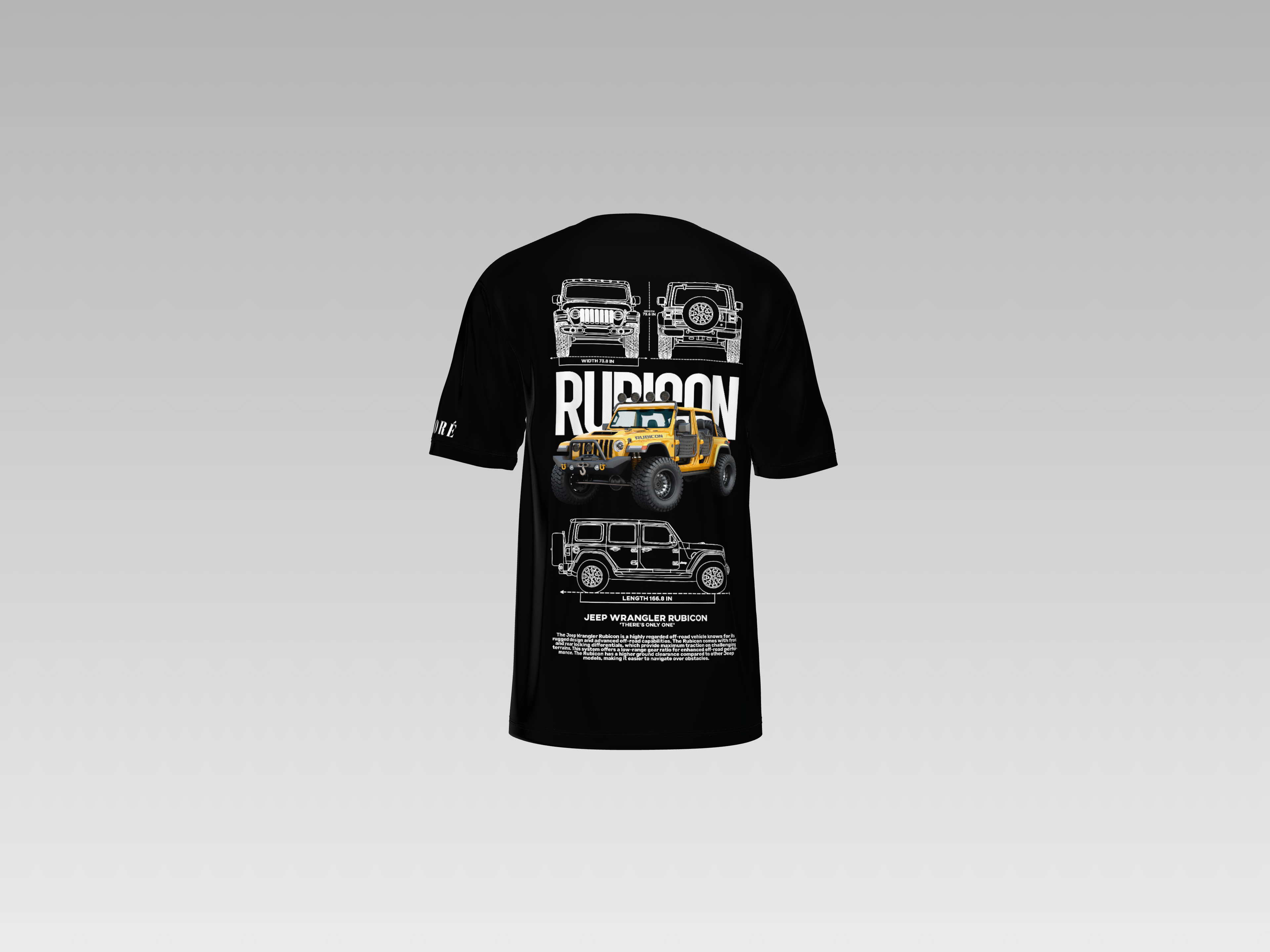 JEEP WRANGLER RUBICON PRINTED T-SHIRT
