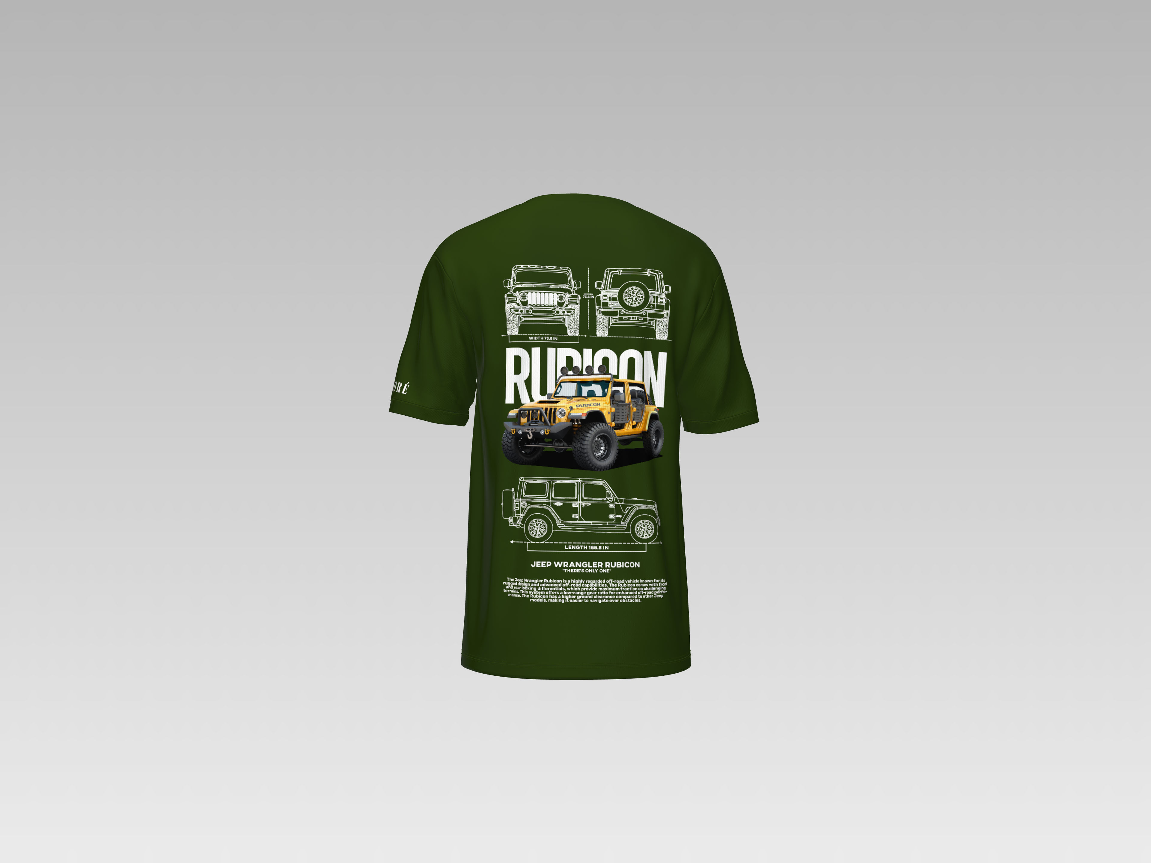 JEEP WRANGLER RUBICON PRINTED T-SHIRT