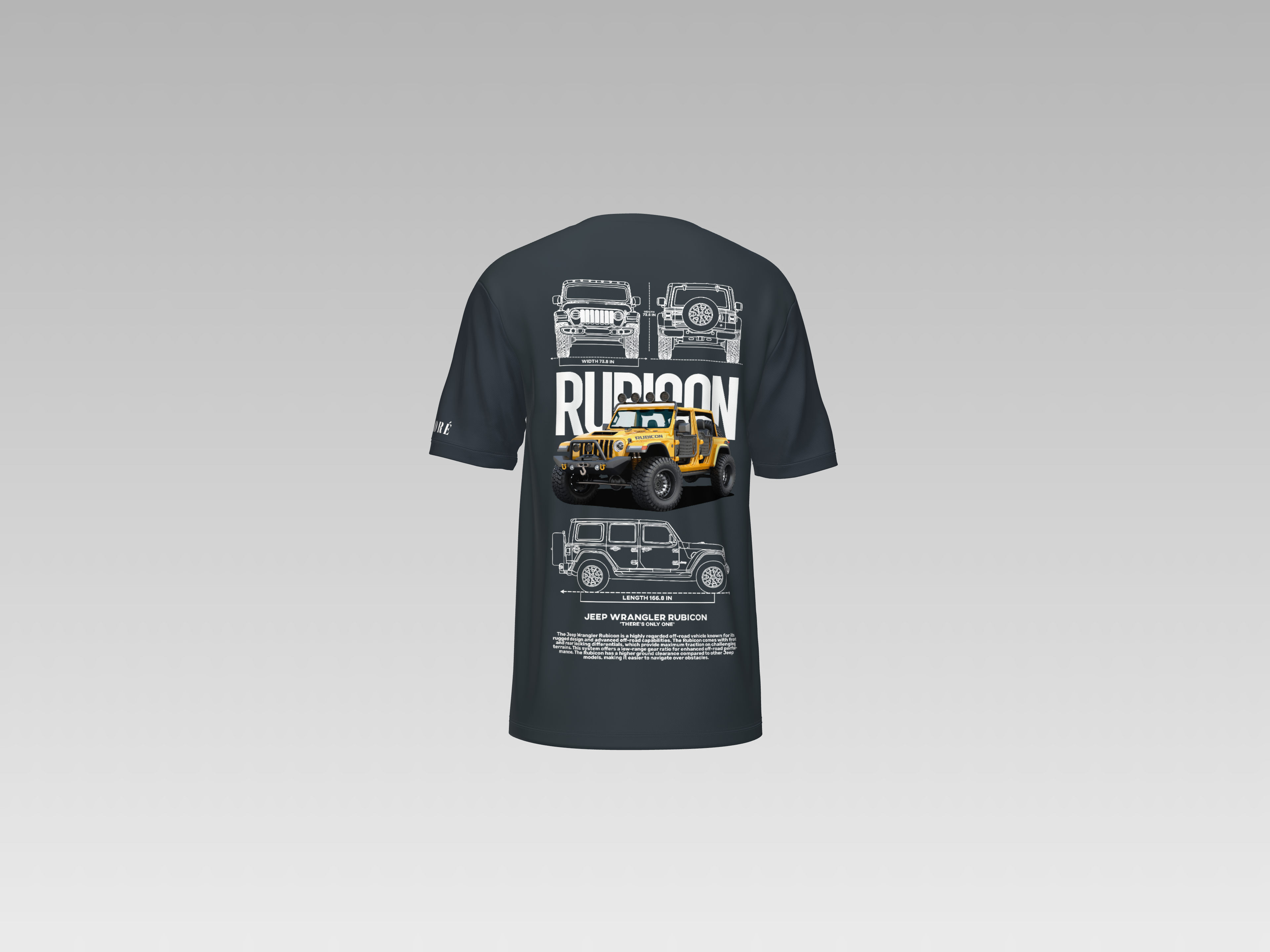 JEEP WRANGLER RUBICON PRINTED T-SHIRT