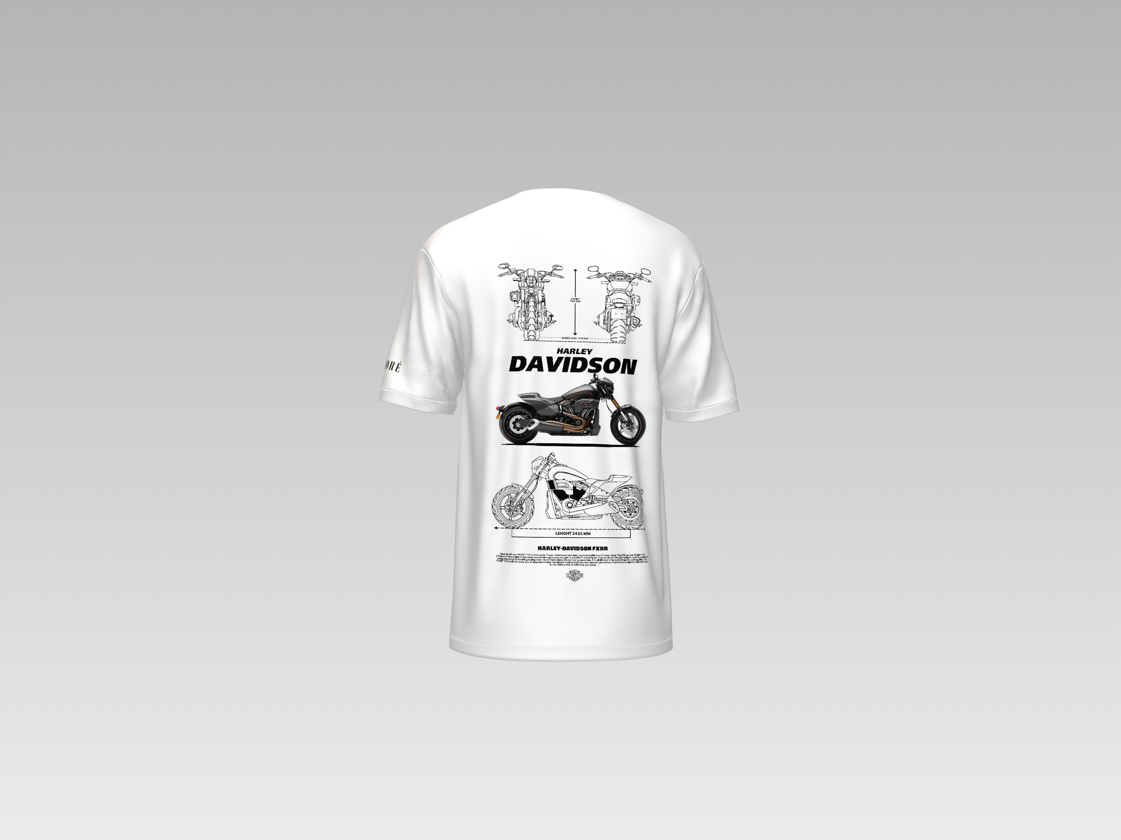 HARLEY DAVIDSON PRINTED T-SHIRT