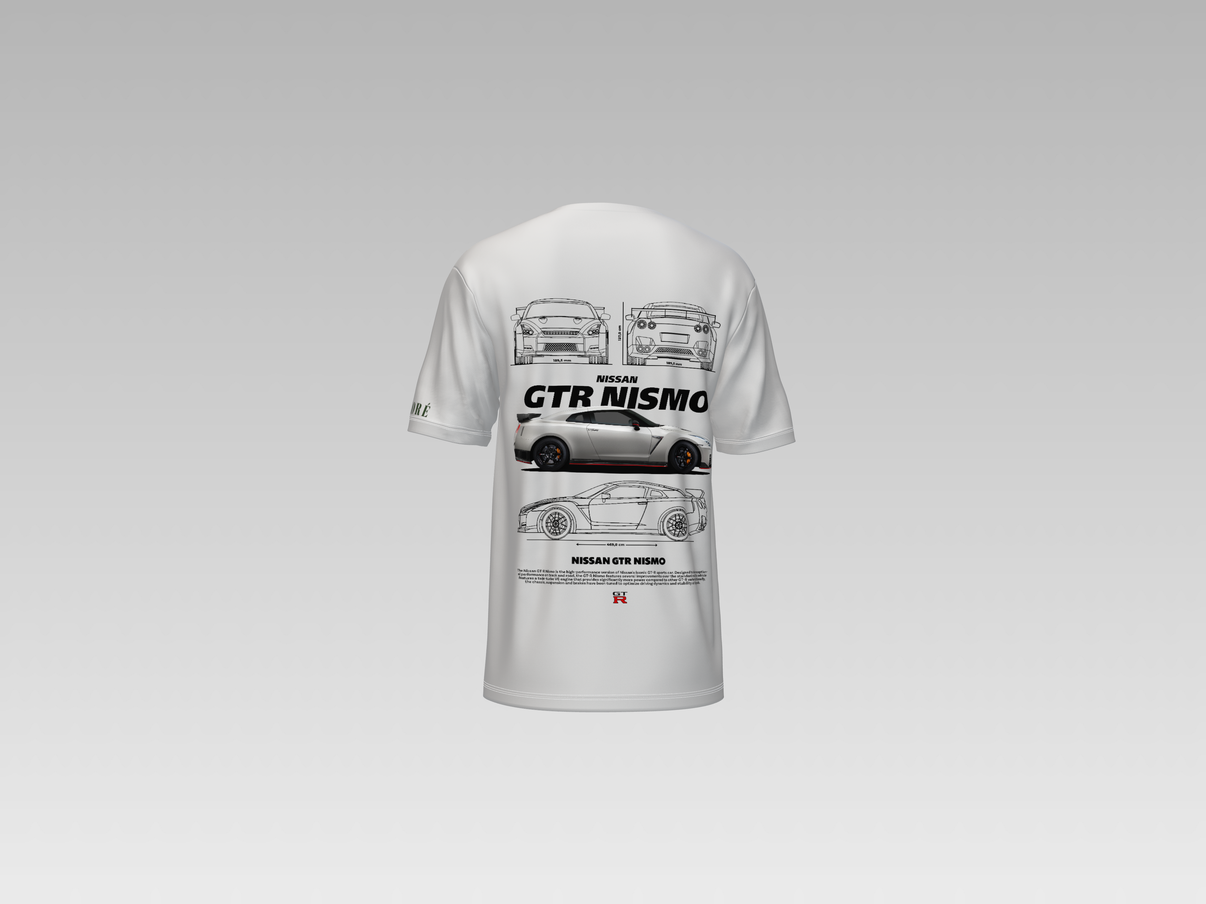 NISSAN R35 GTR NISMO PRINTED T-SHIRT