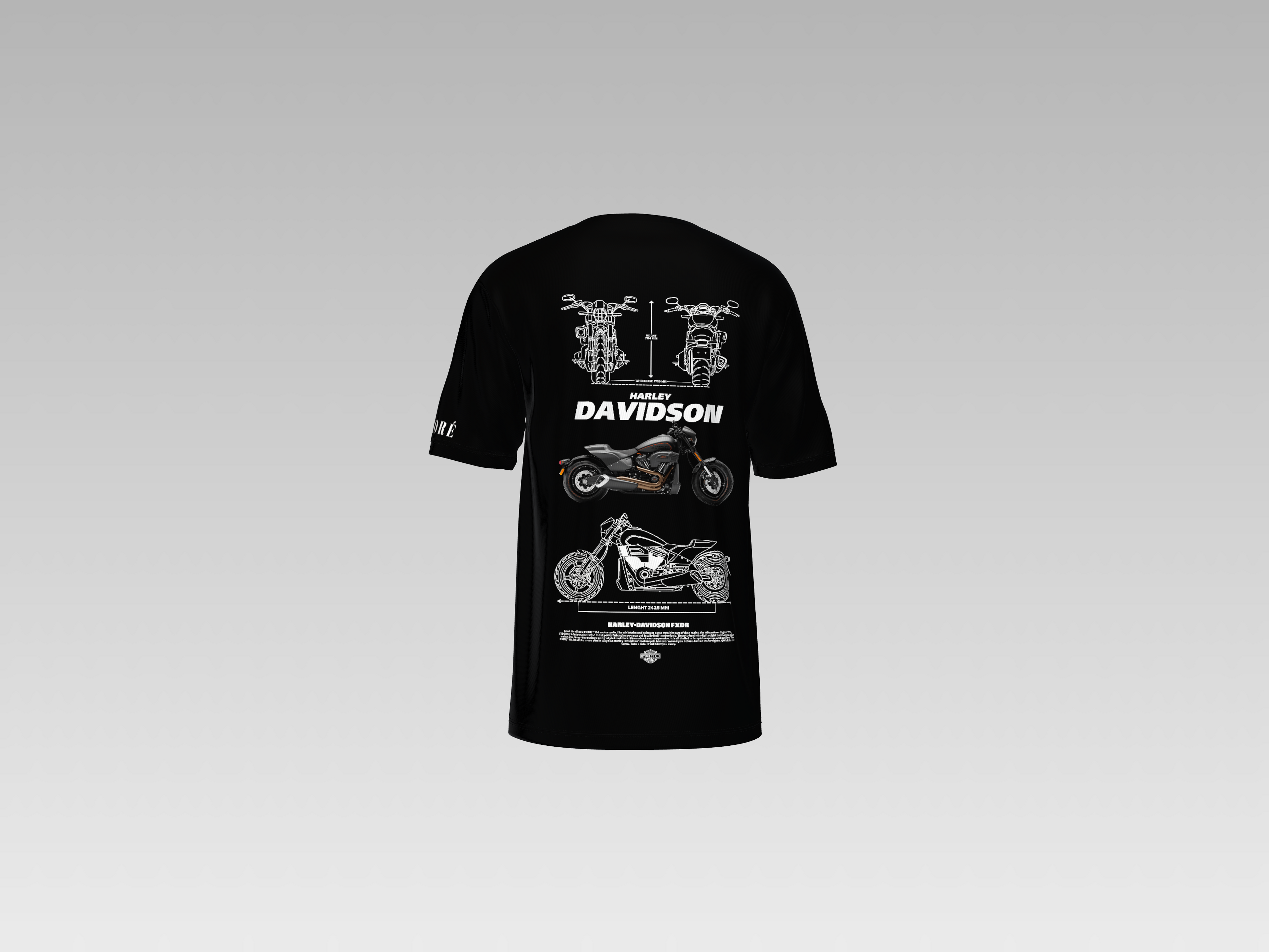 HARLEY DAVIDSON PRINTED T-SHIRT