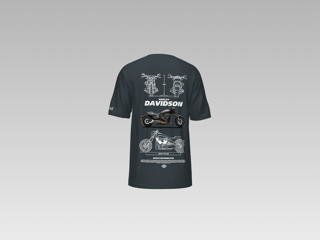 HARLEY DAVIDSON PRINTED T-SHIRT
