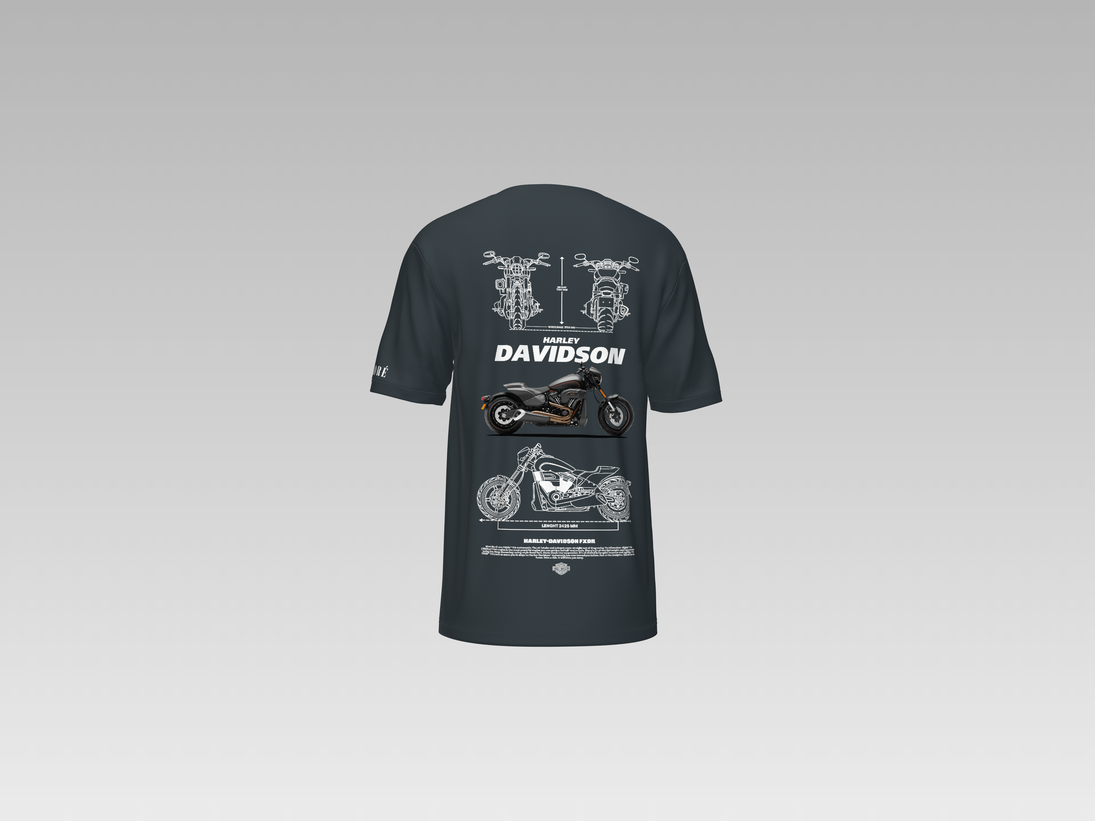 HARLEY DAVIDSON PRINTED T-SHIRT