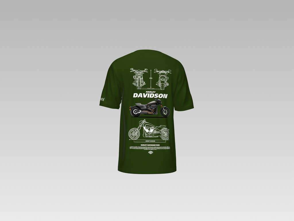 HARLEY DAVIDSON PRINTED T-SHIRT