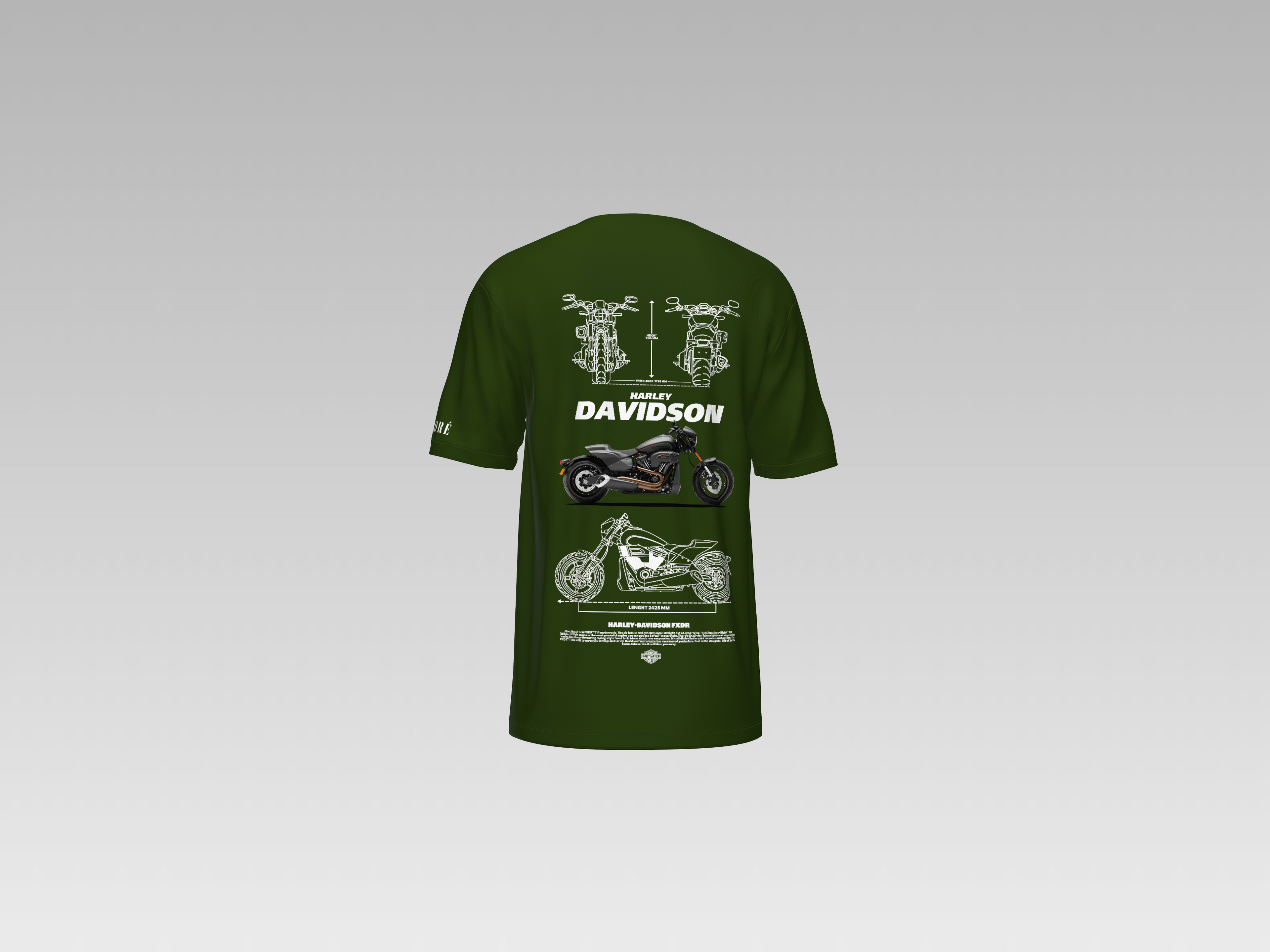 HARLEY DAVIDSON PRINTED T-SHIRT