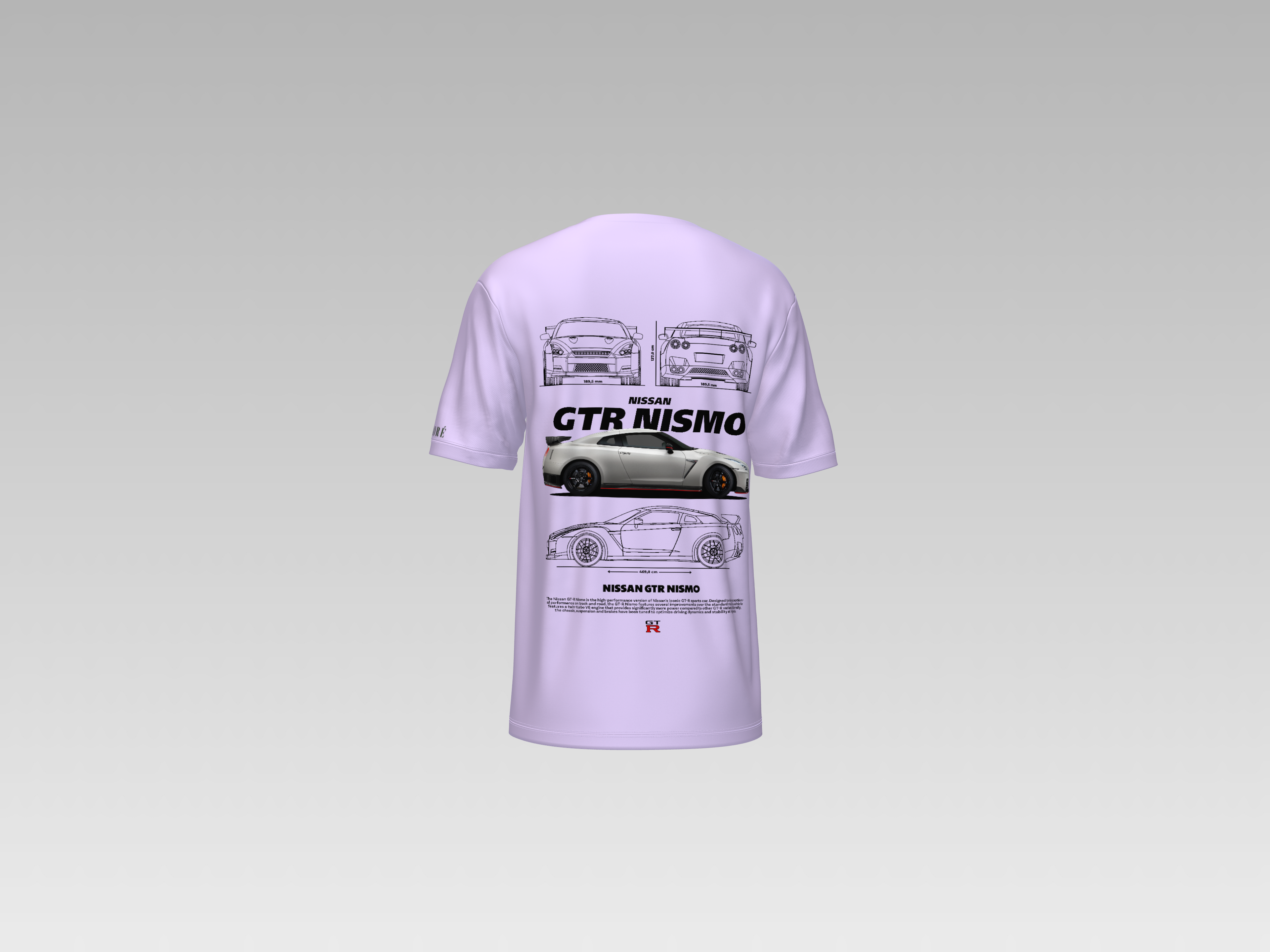 NISSAN R35 GTR NISMO PRINTED T-SHIRT