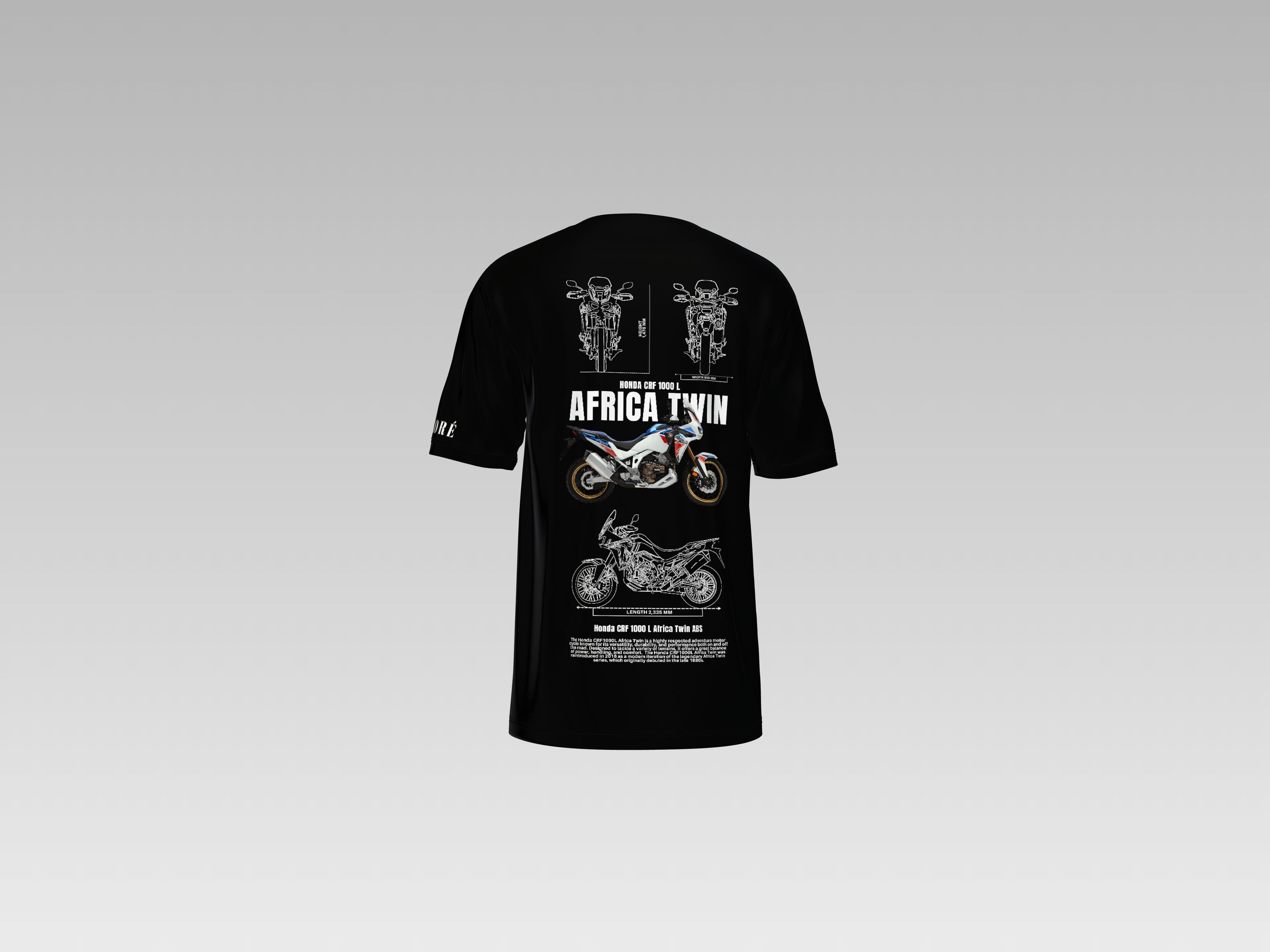 AFRICA TWIN PRINTED T-SHIRT