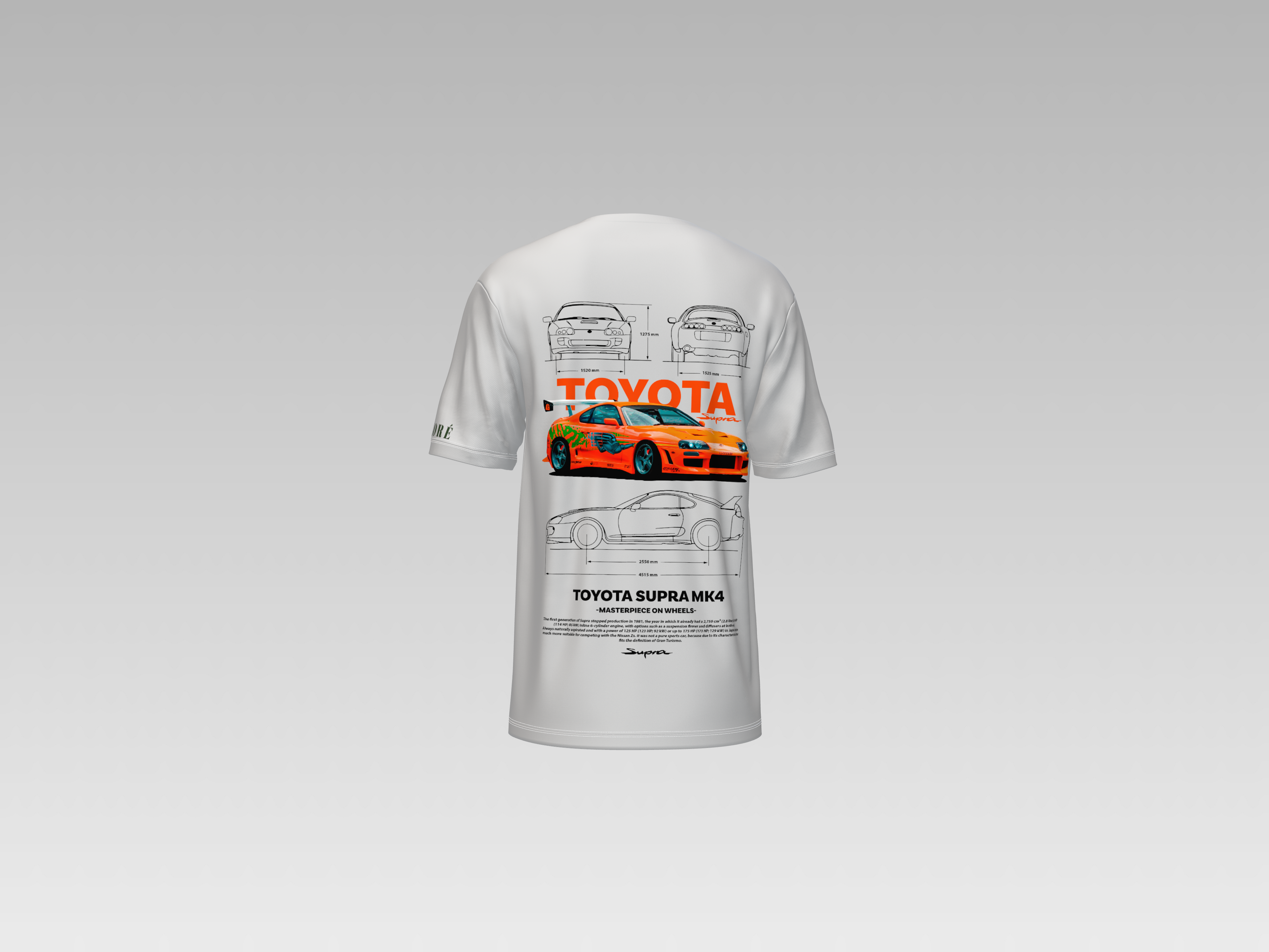 BRIYAN'S  MK4 TOYOTA SUPRA PRINTED T-SHIRT
