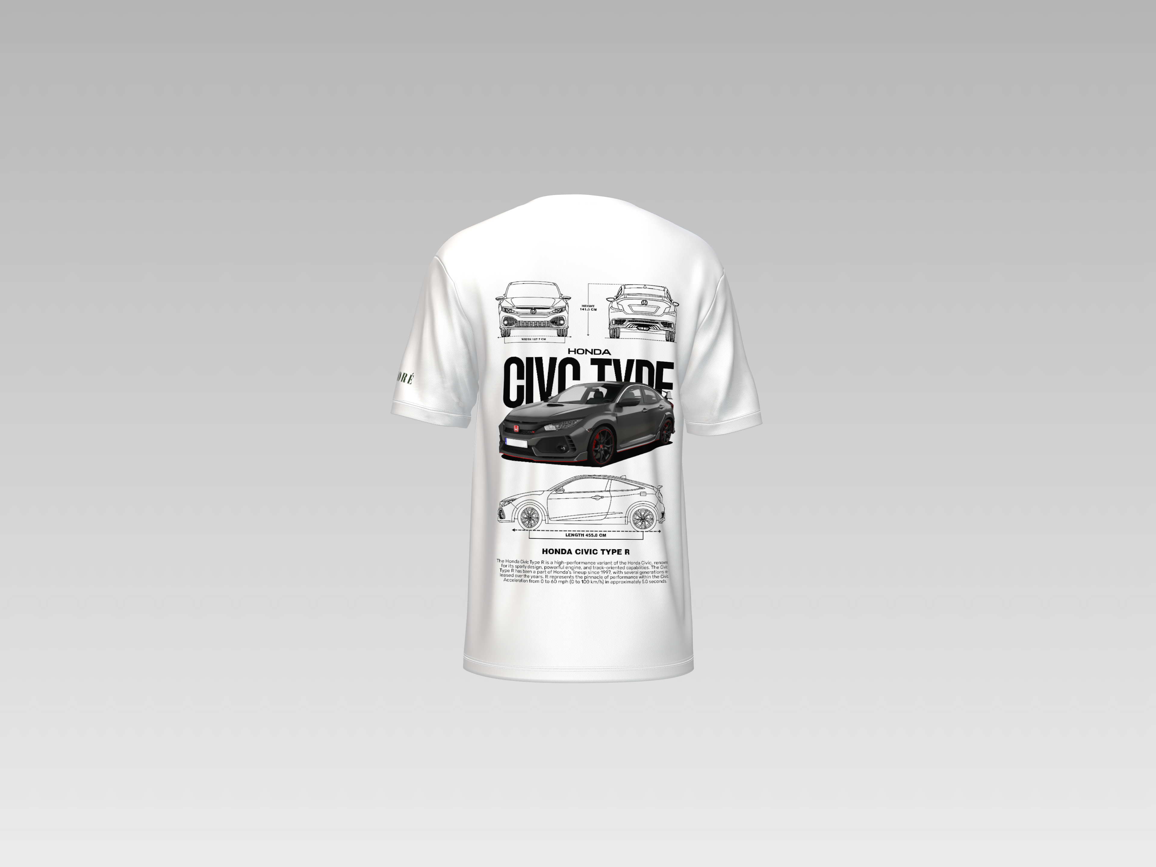 HONDA CIVIC TYPE-R PRINTED T-SHIRT