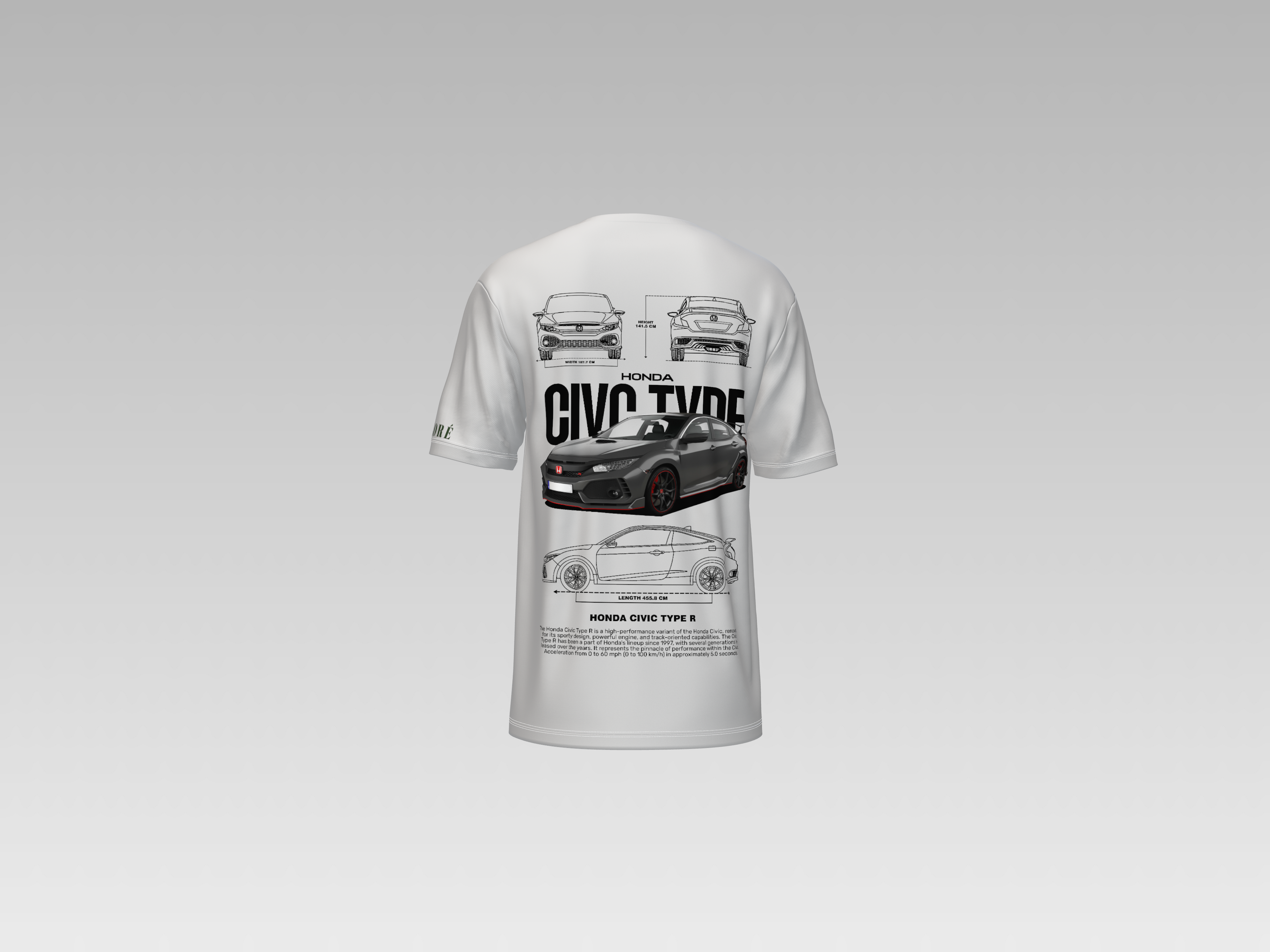 HONDA CIVIC TYPE-R PRINTED T-SHIRT