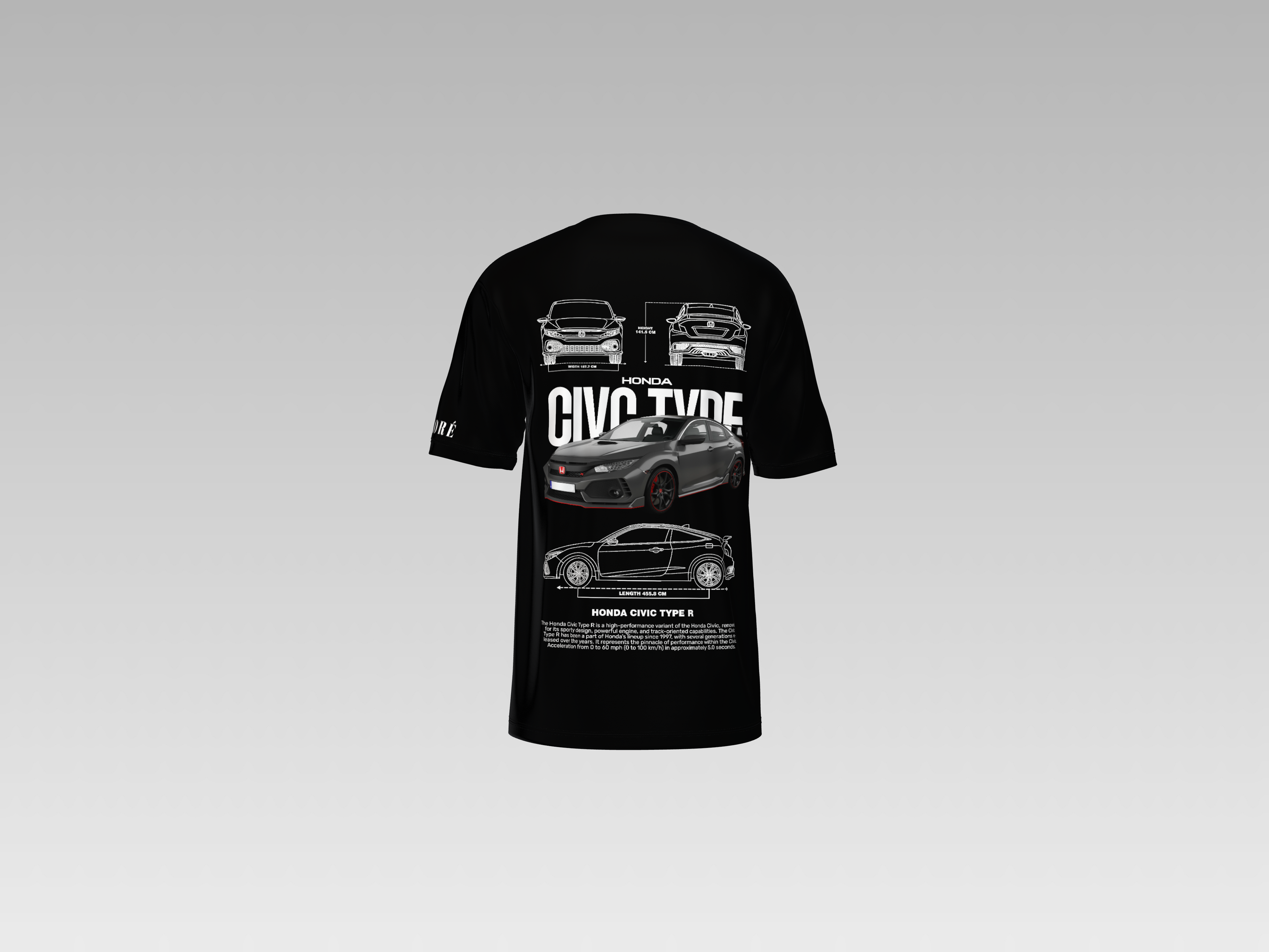 HONDA CIVIC TYPE-R PRINTED T-SHIRT