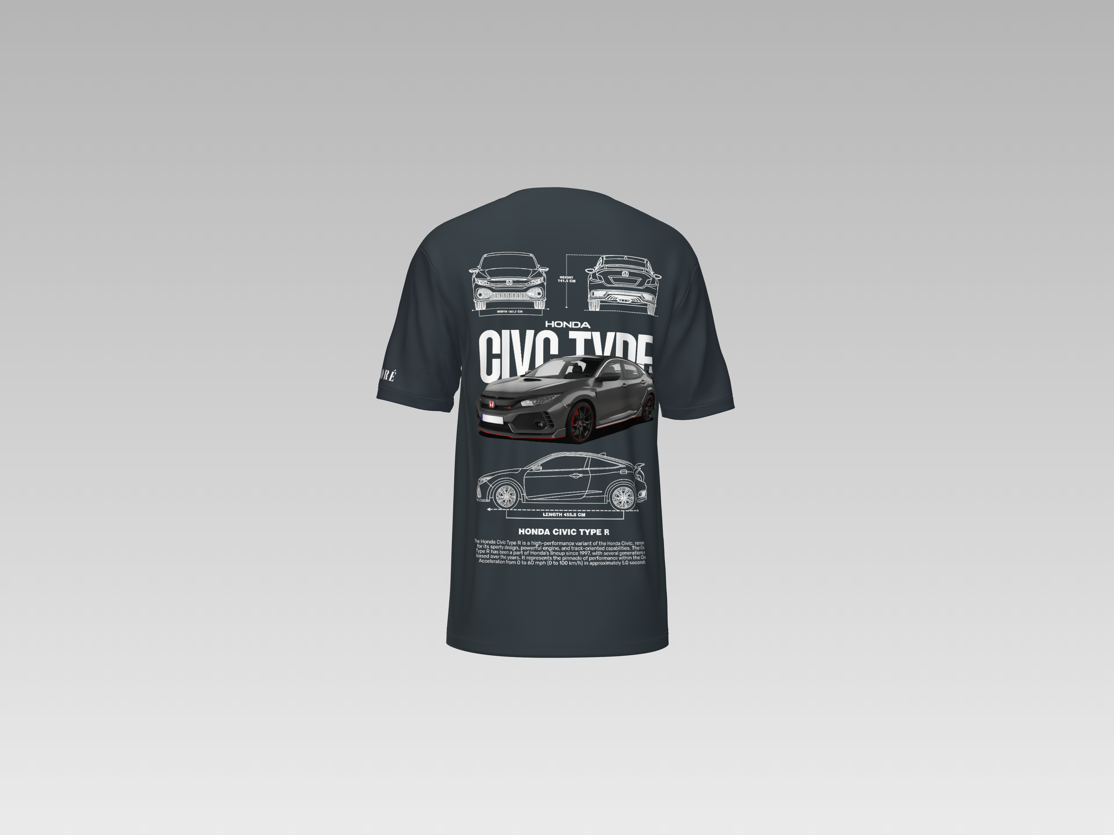 HONDA CIVIC TYPE-R PRINTED T-SHIRT
