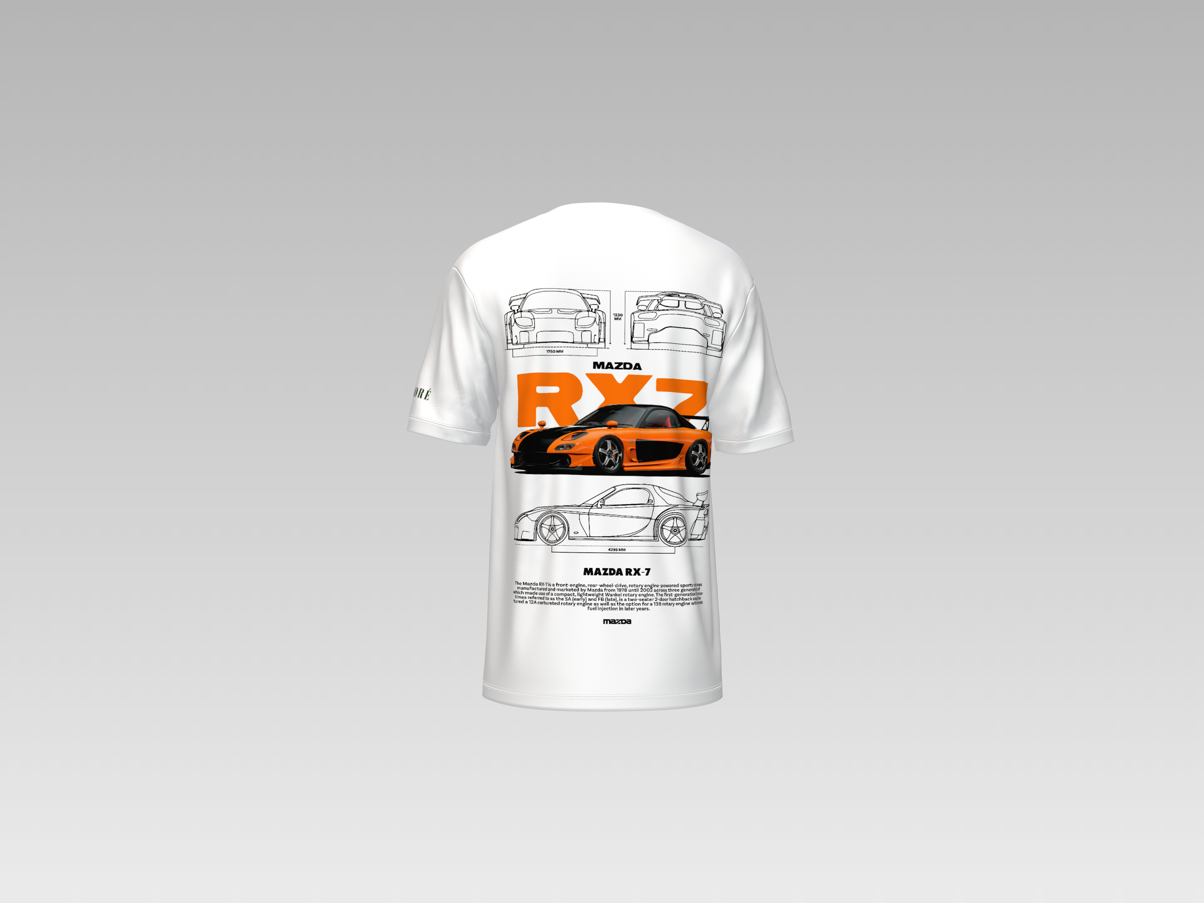 HAN'S MAZDA RX-7 PRINTED T-SHIRT