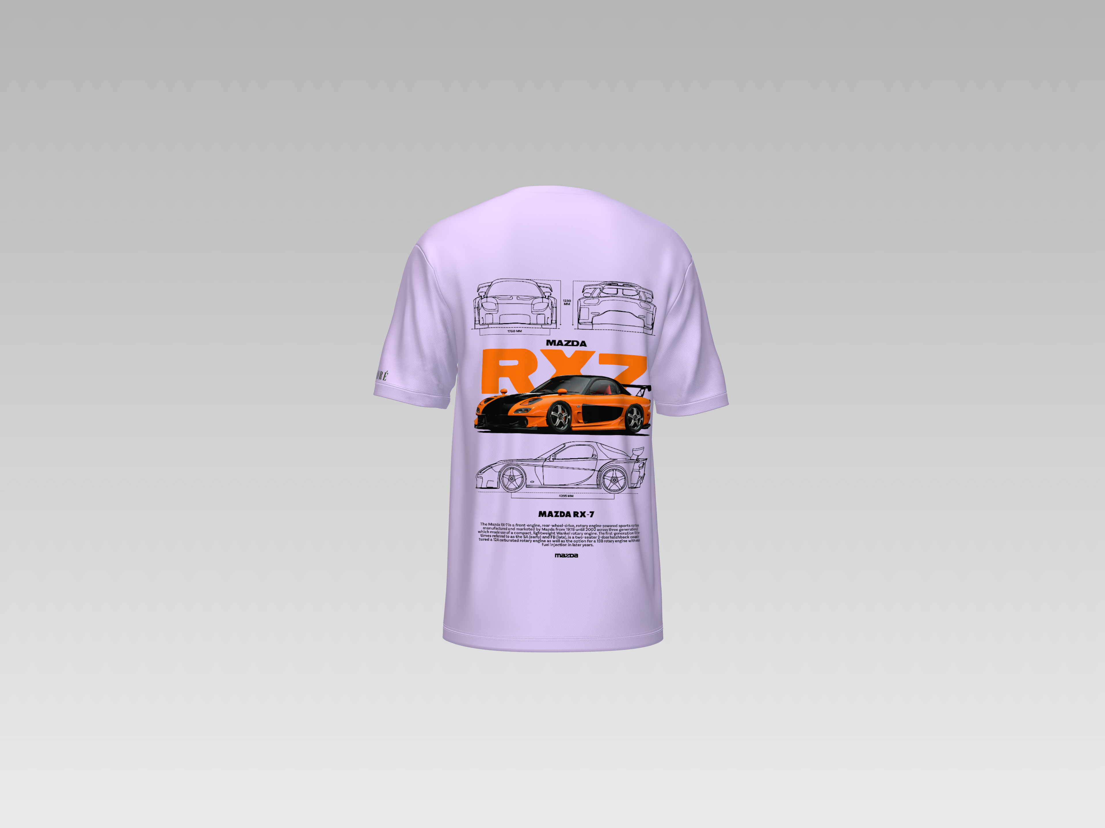 HAN'S MAZDA RX-7 PRINTED T-SHIRT