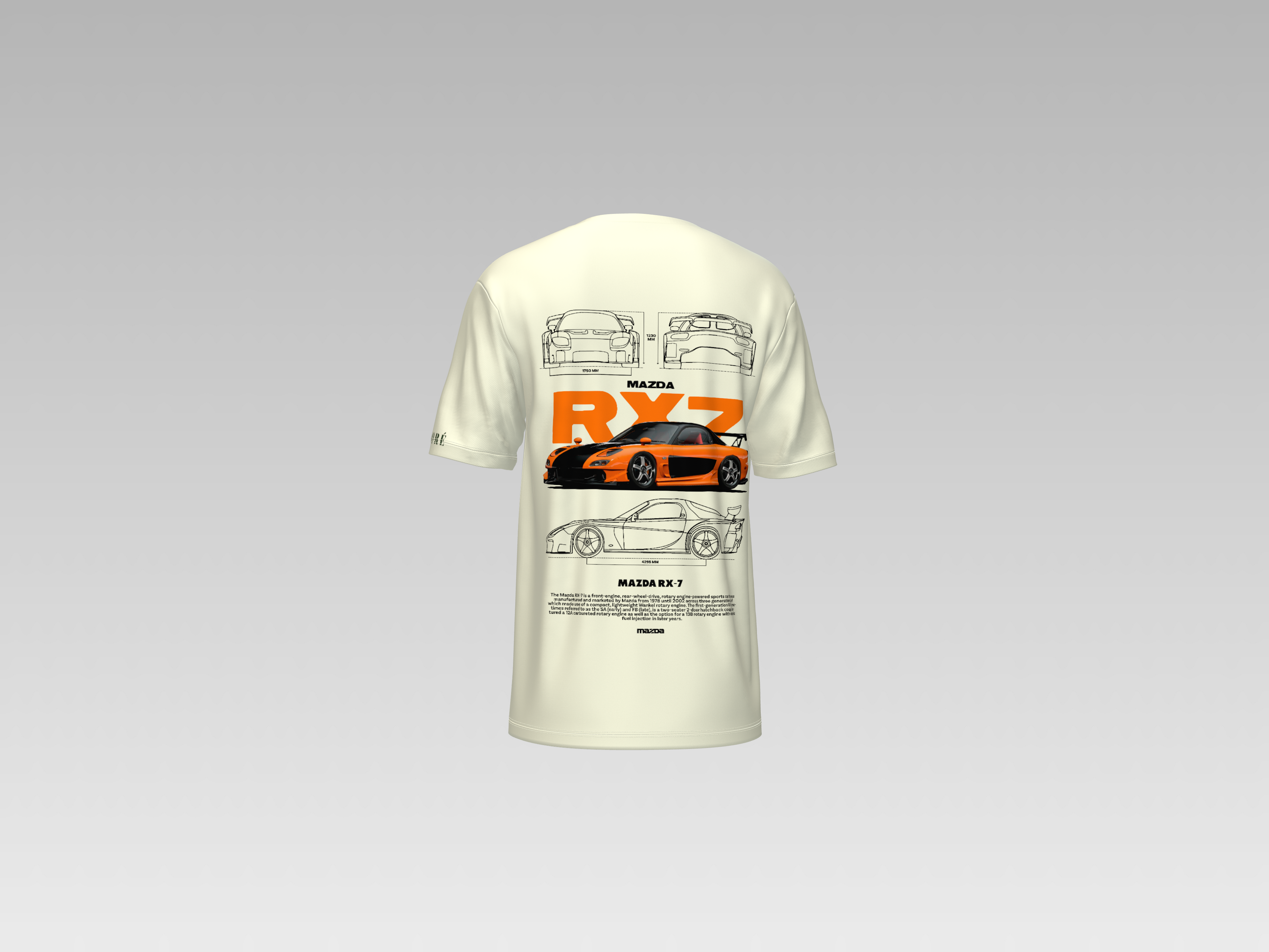 HAN'S MAZDA RX-7 PRINTED T-SHIRT