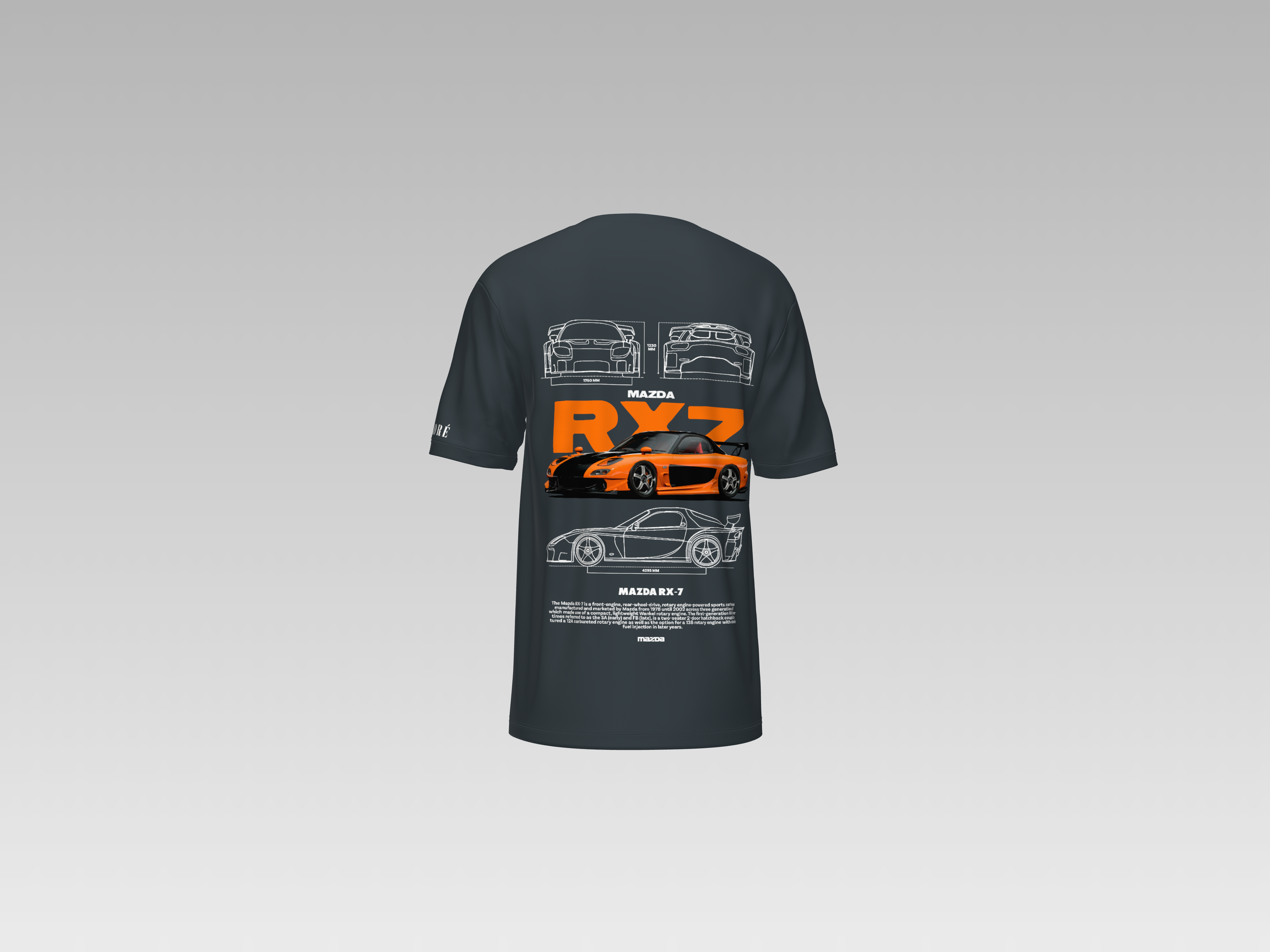 HAN'S MAZDA RX-7 PRINTED T-SHIRT