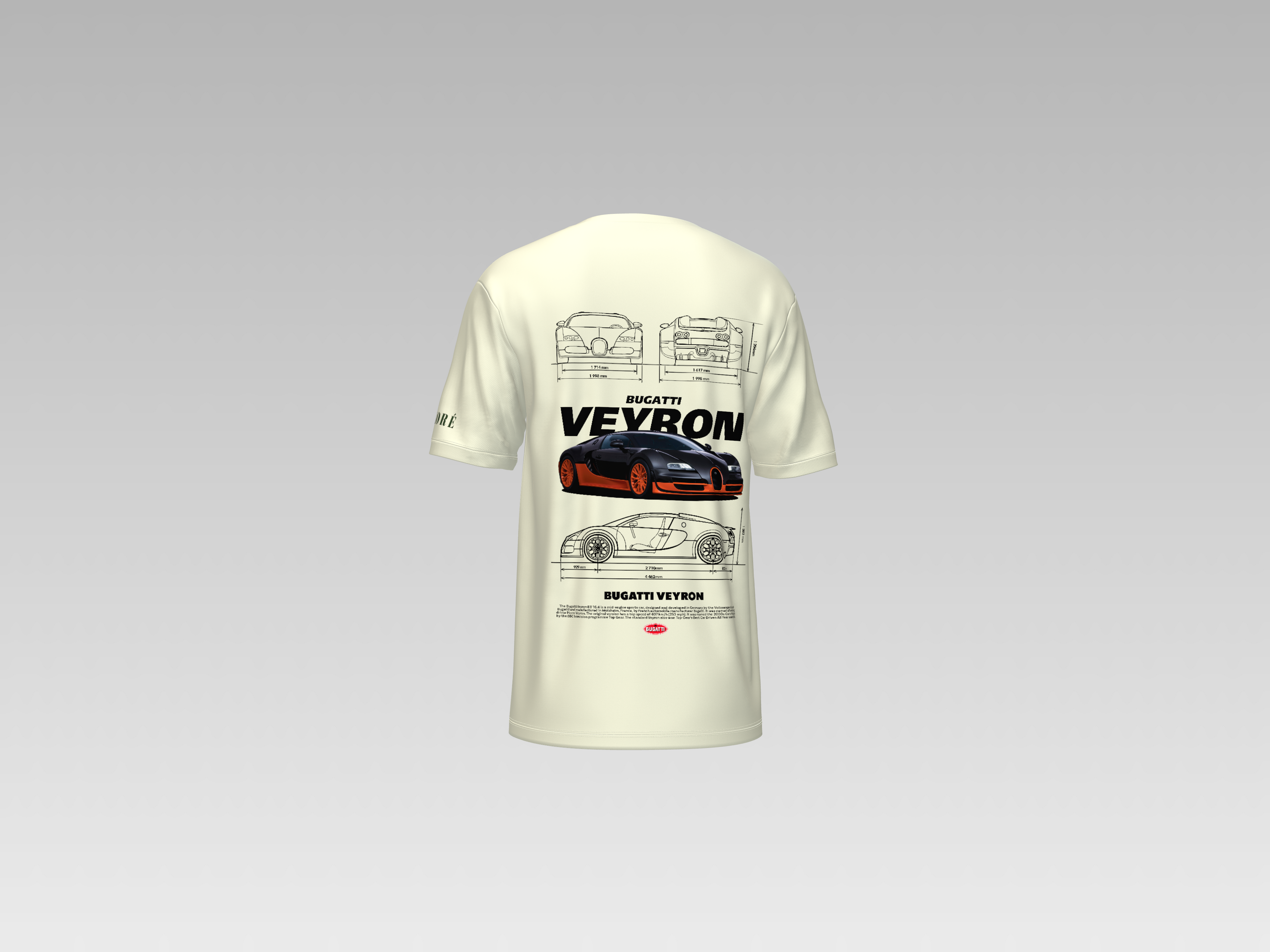 BUGATTI VEYRON PRINTED T-SHIRT