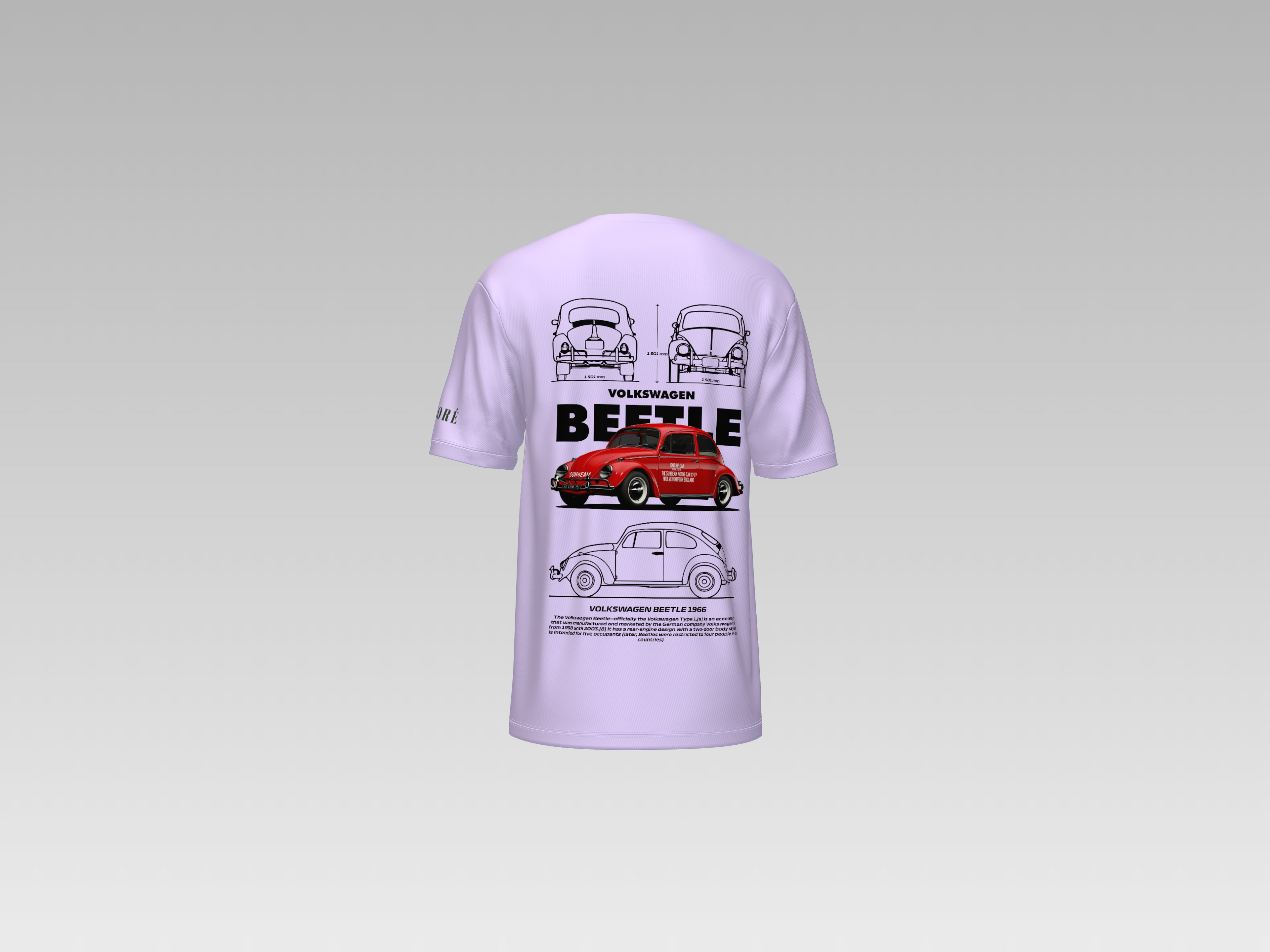 VOLKSWAGEN BEETLE PRINTED T-SHIRT